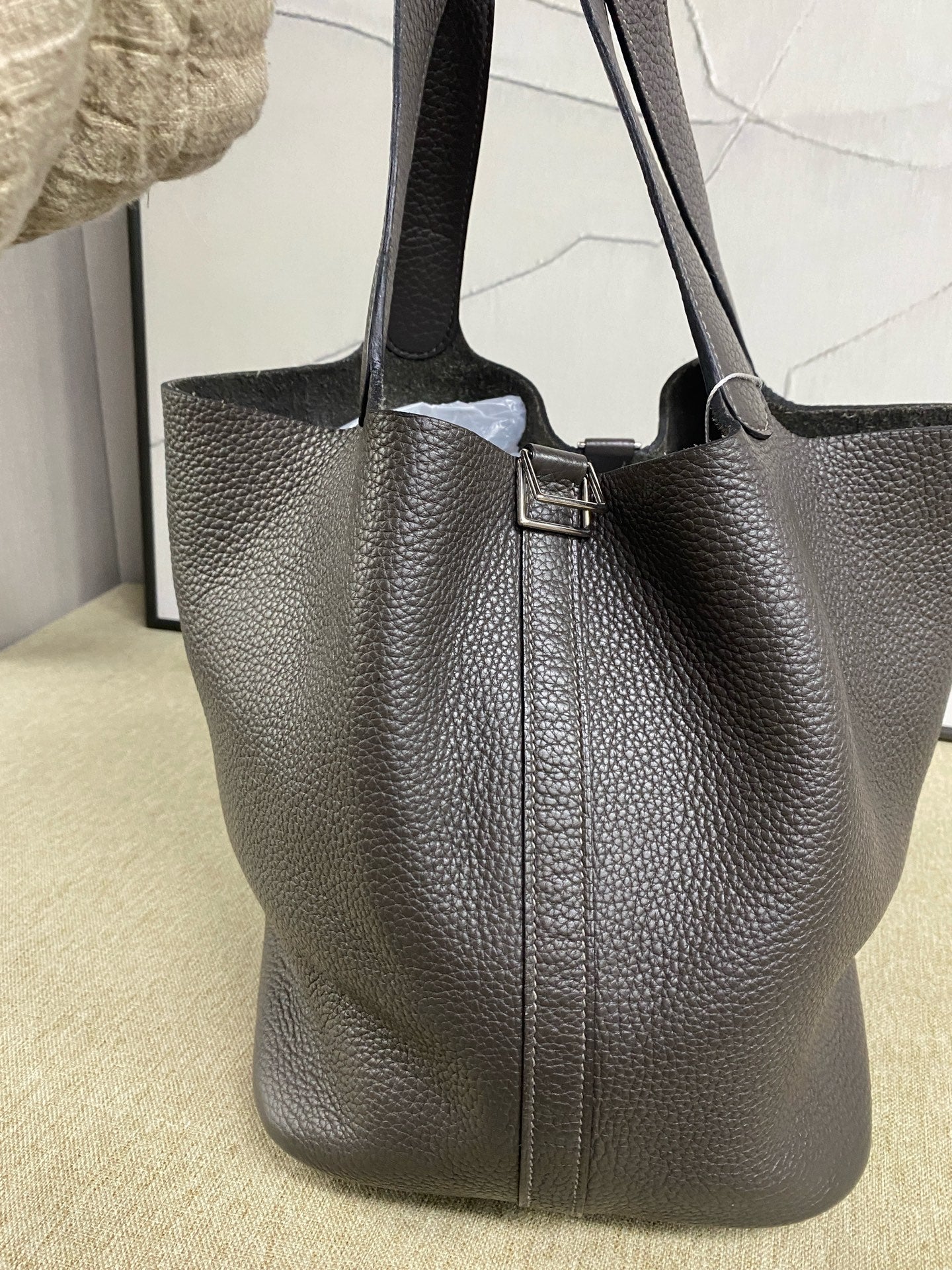 Hermès - Picotin Lock 26 - Taurillon Clemence leather - Cumulus Grey - (Medium)