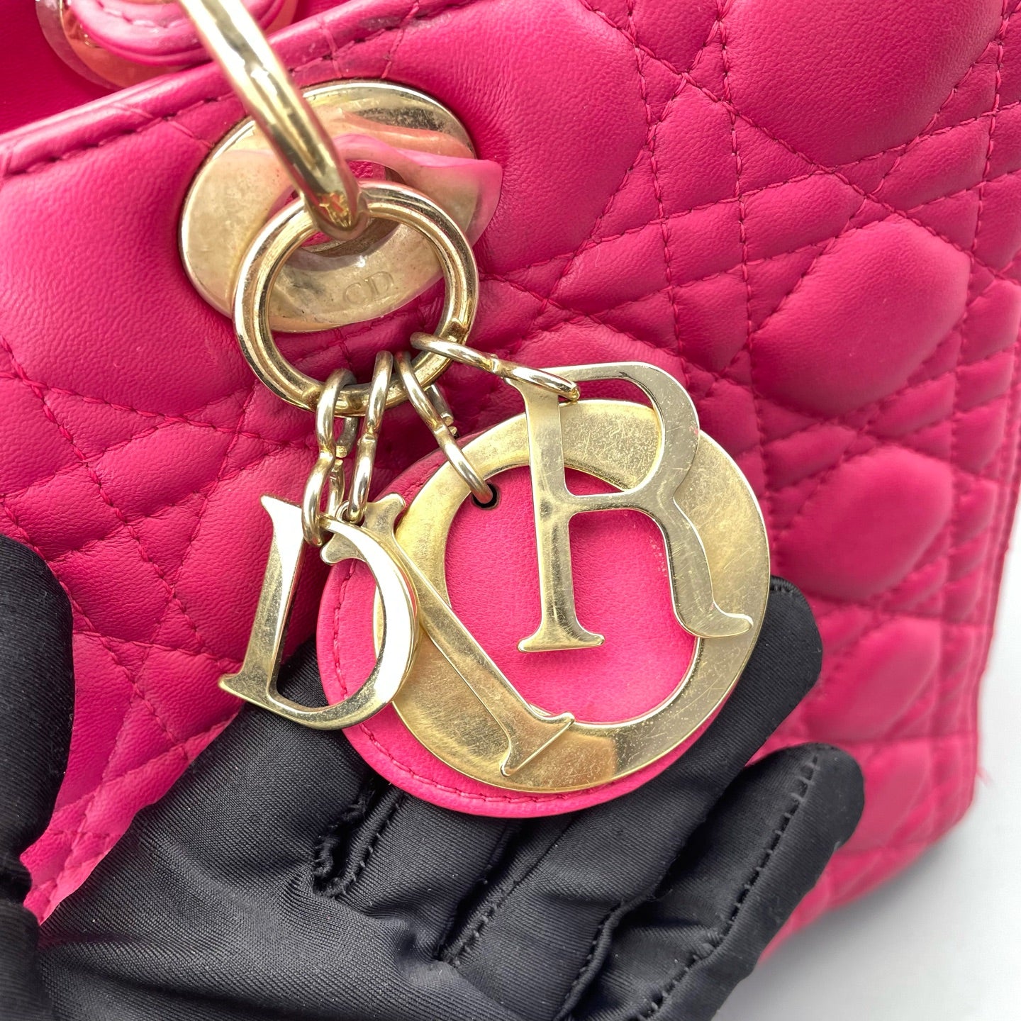 Dior - Lady Dior - Leather - Pink - (Large)
