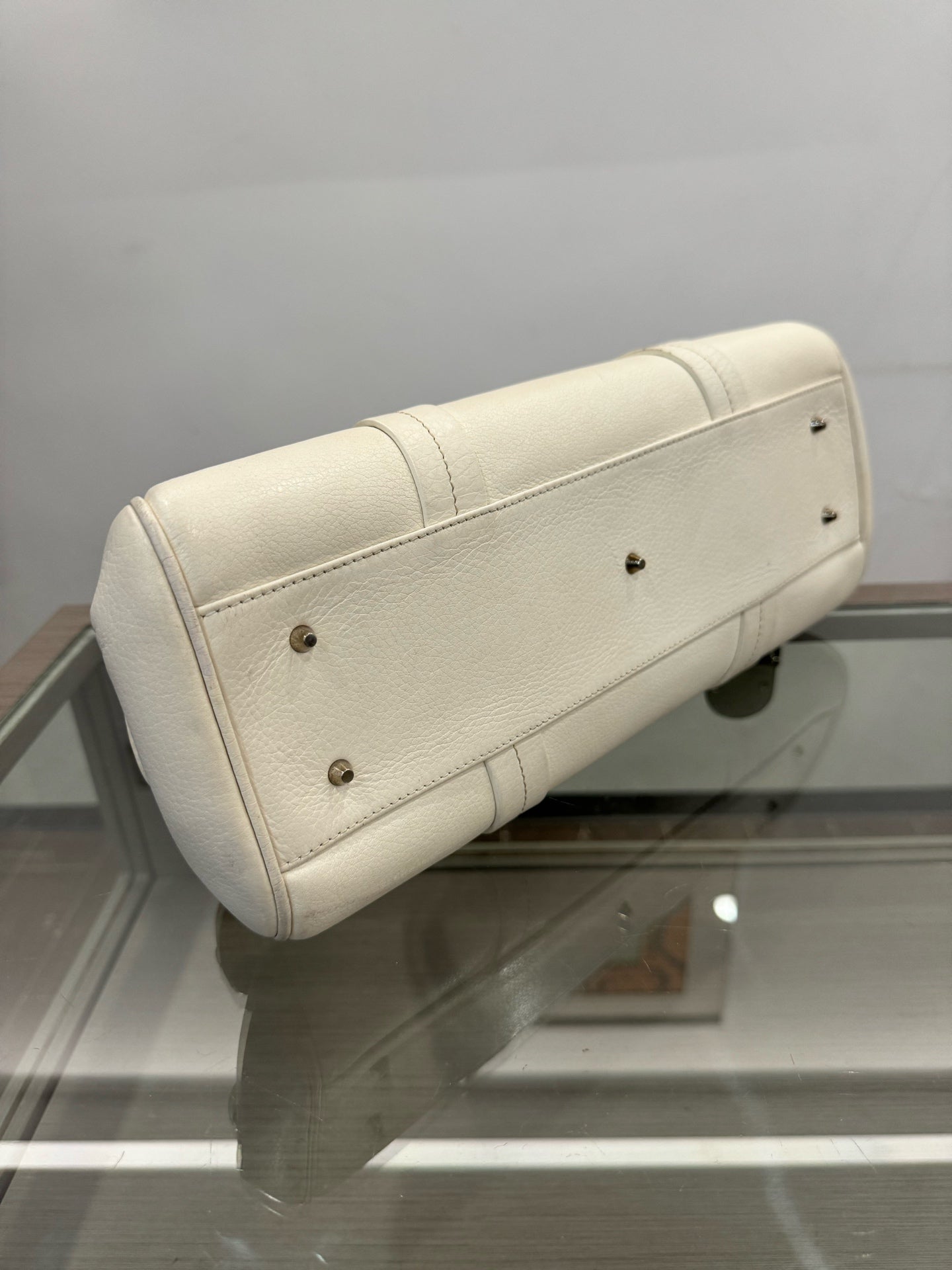 Dior - Detective Bag - Grained leather - White - (Medium)