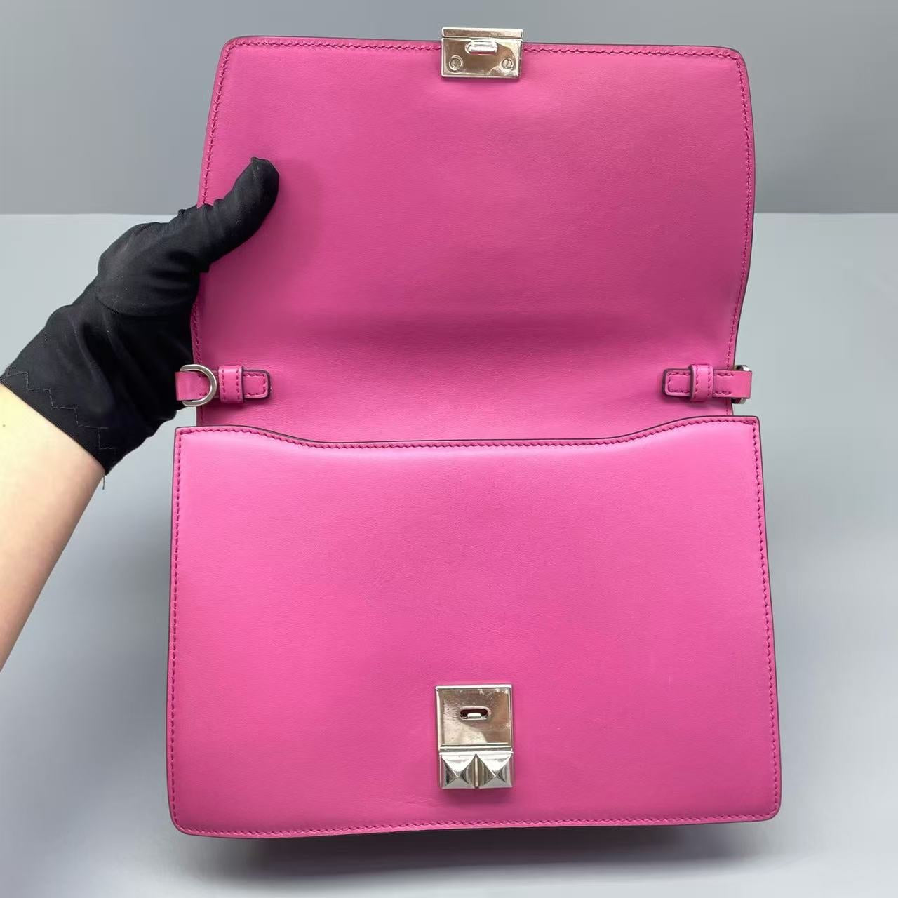 Prada - Elektra Studded Bag - Leather - Pink - (small)