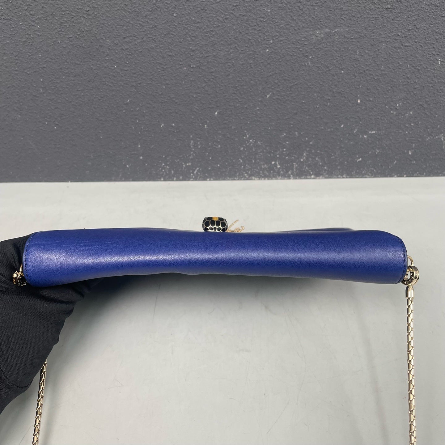 Bvlgari - Serpenti Forever Wallet on Chain (WOC) with Tassel - Calfskin leather - Blue - (mini)