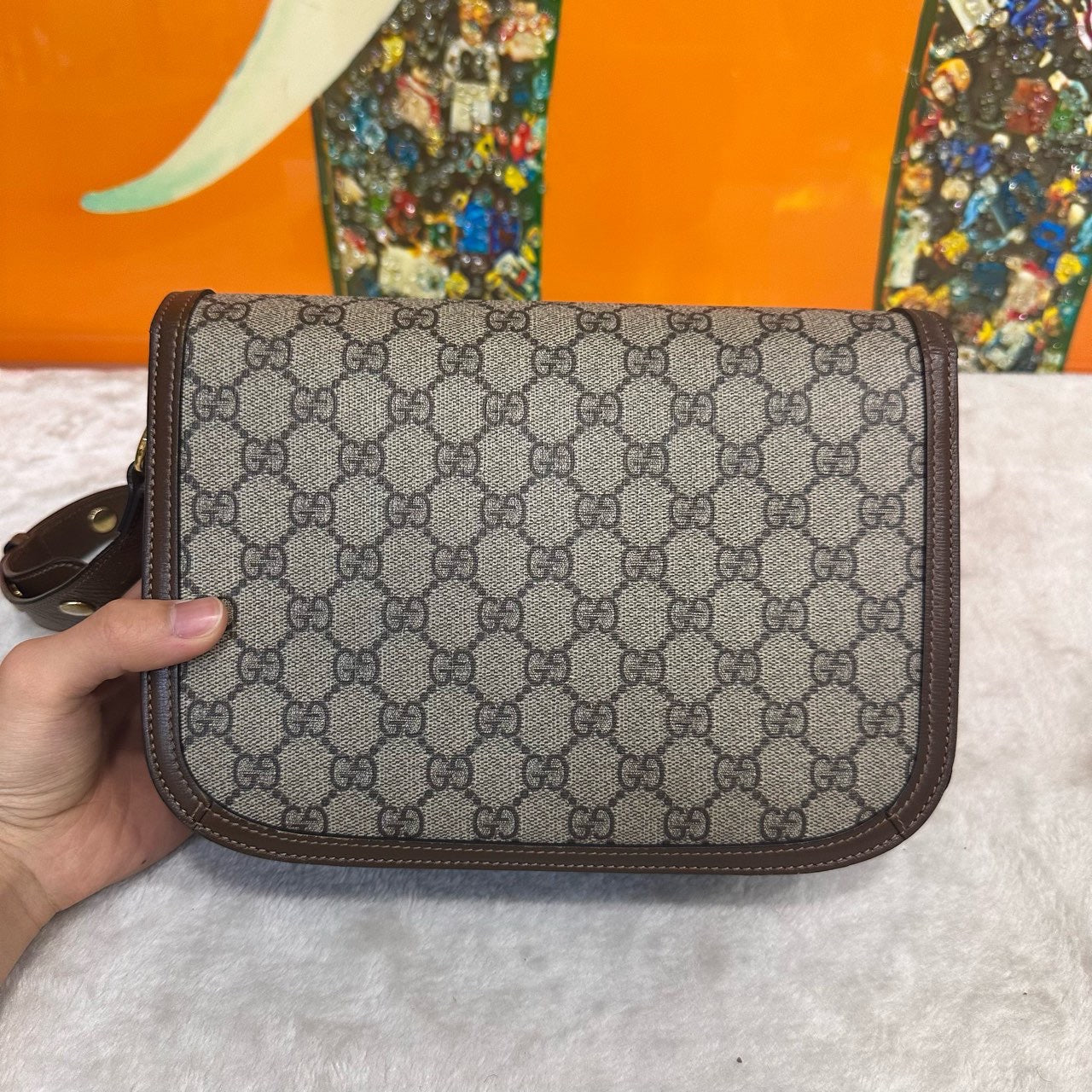 Gucci - 1955 Horsebit Shoulder Bag - Leather - Brown - (medium)