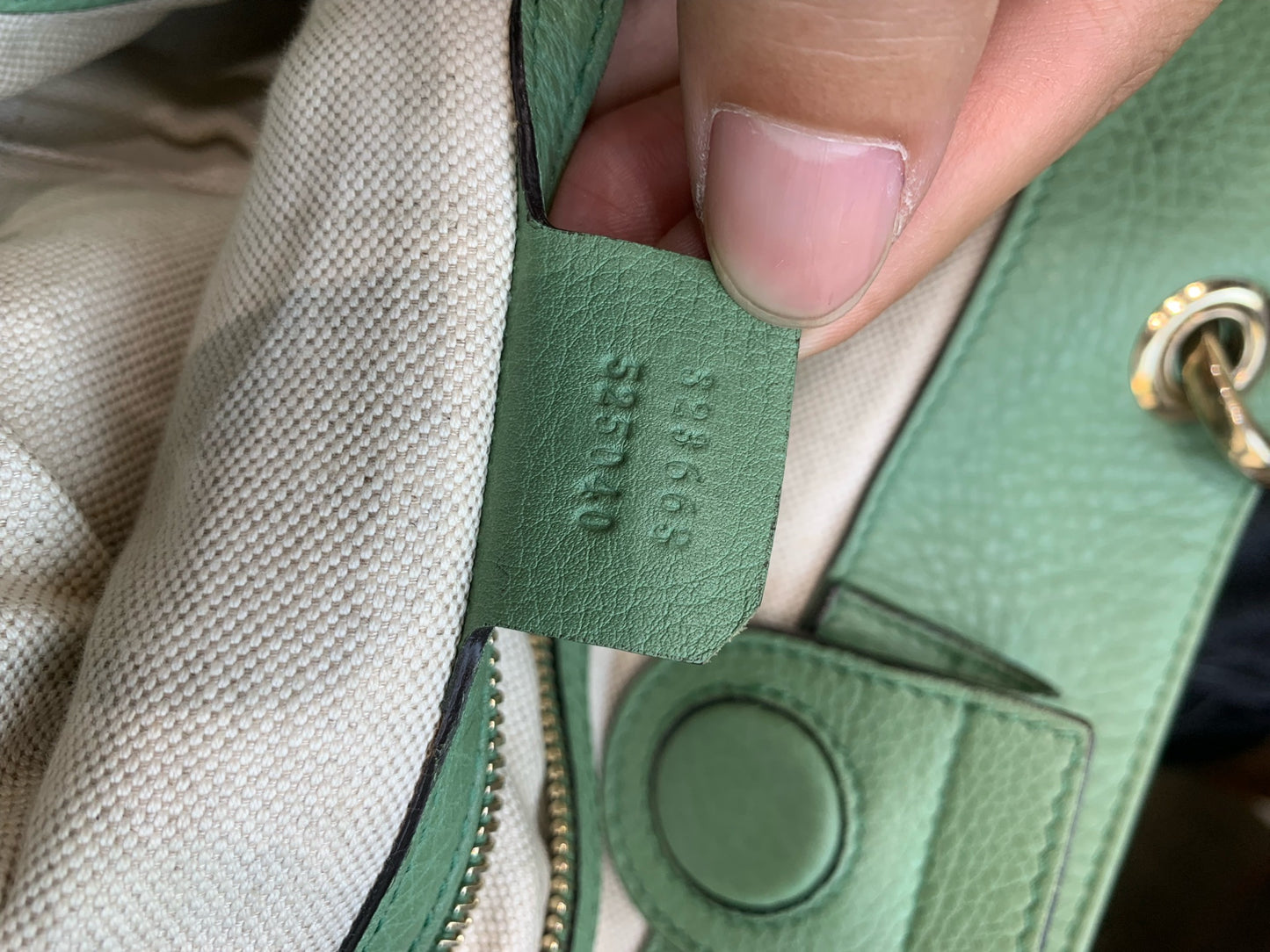 Gucci - Bamboo Shopper Tote - Grained leather - Green - (Medium)