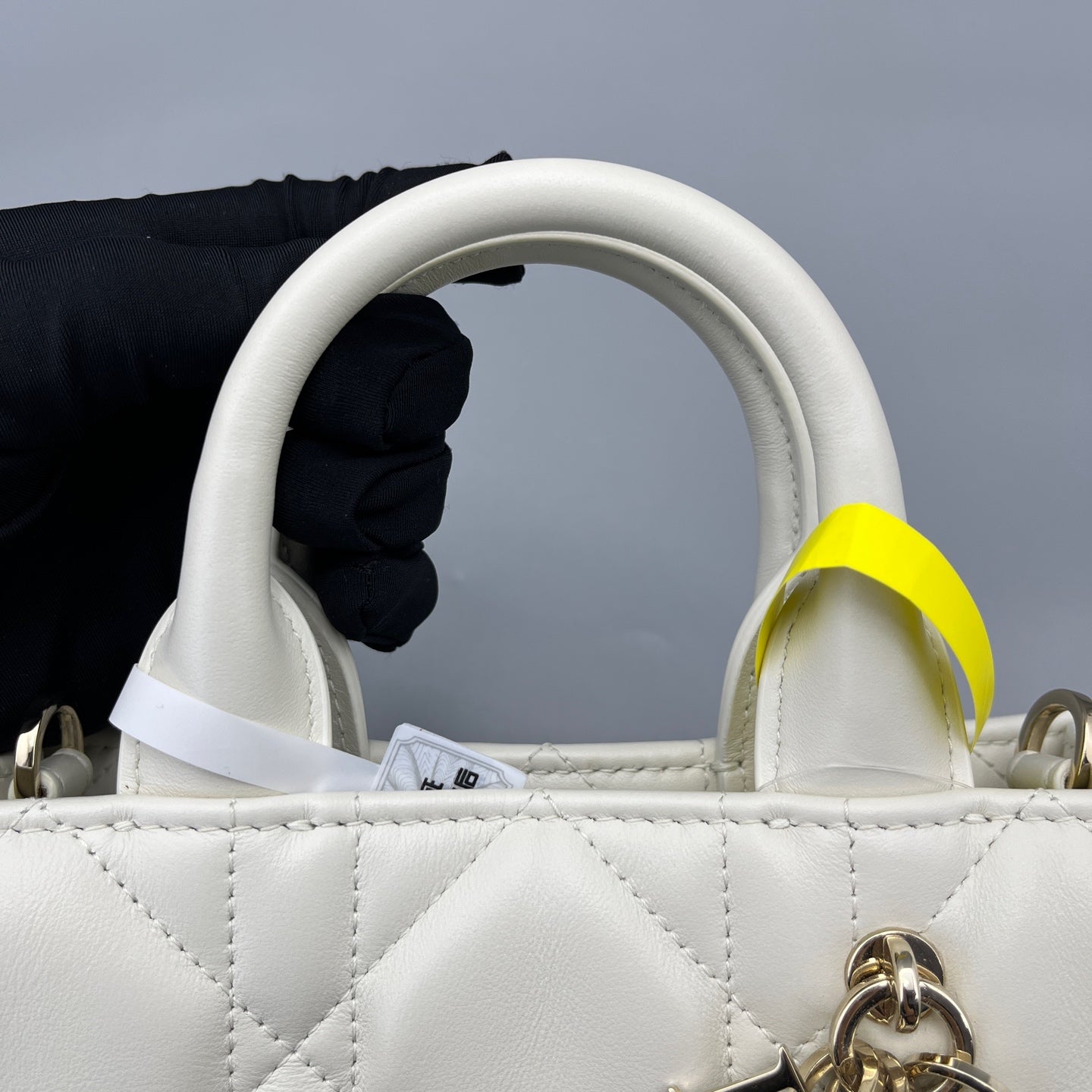 Dior - Lady Dior Mini - Leather - White - (mini)