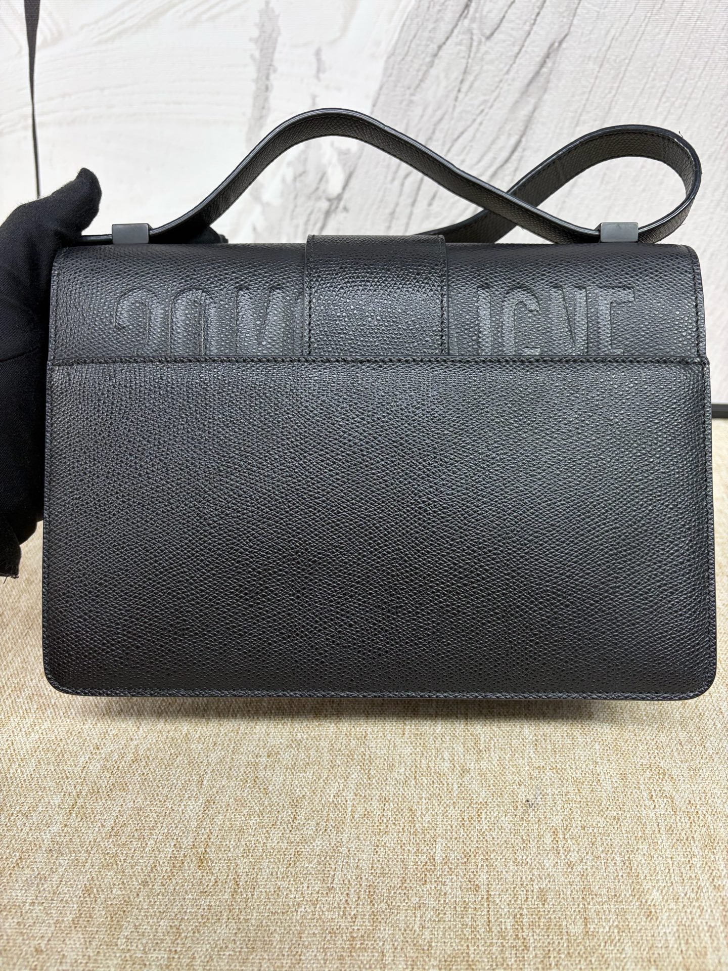 Dior - 30 Montaigne Soblack - Grained calfskin leather - Black - (medium)