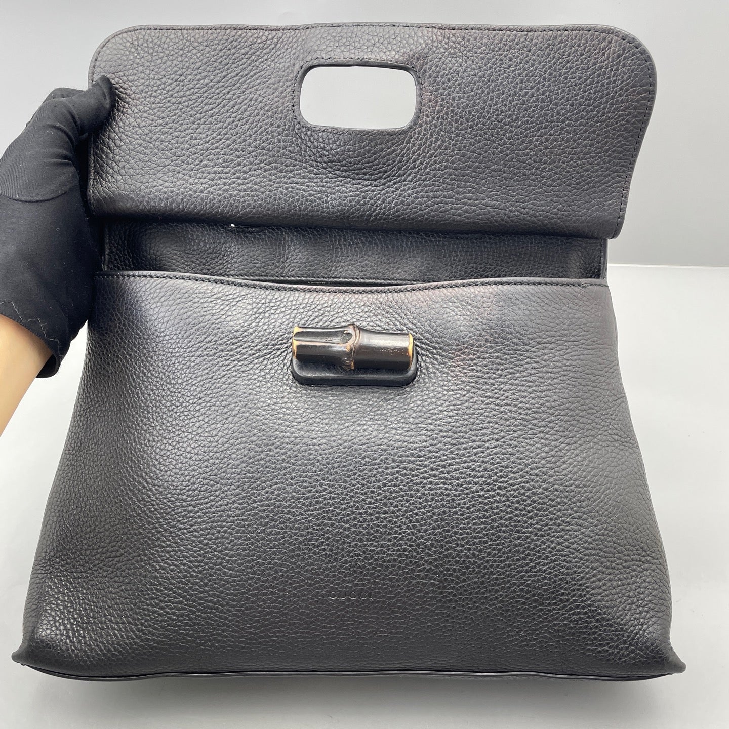 Gucci - Bamboo Top Handle Bag - Leather - Black - (medium)
