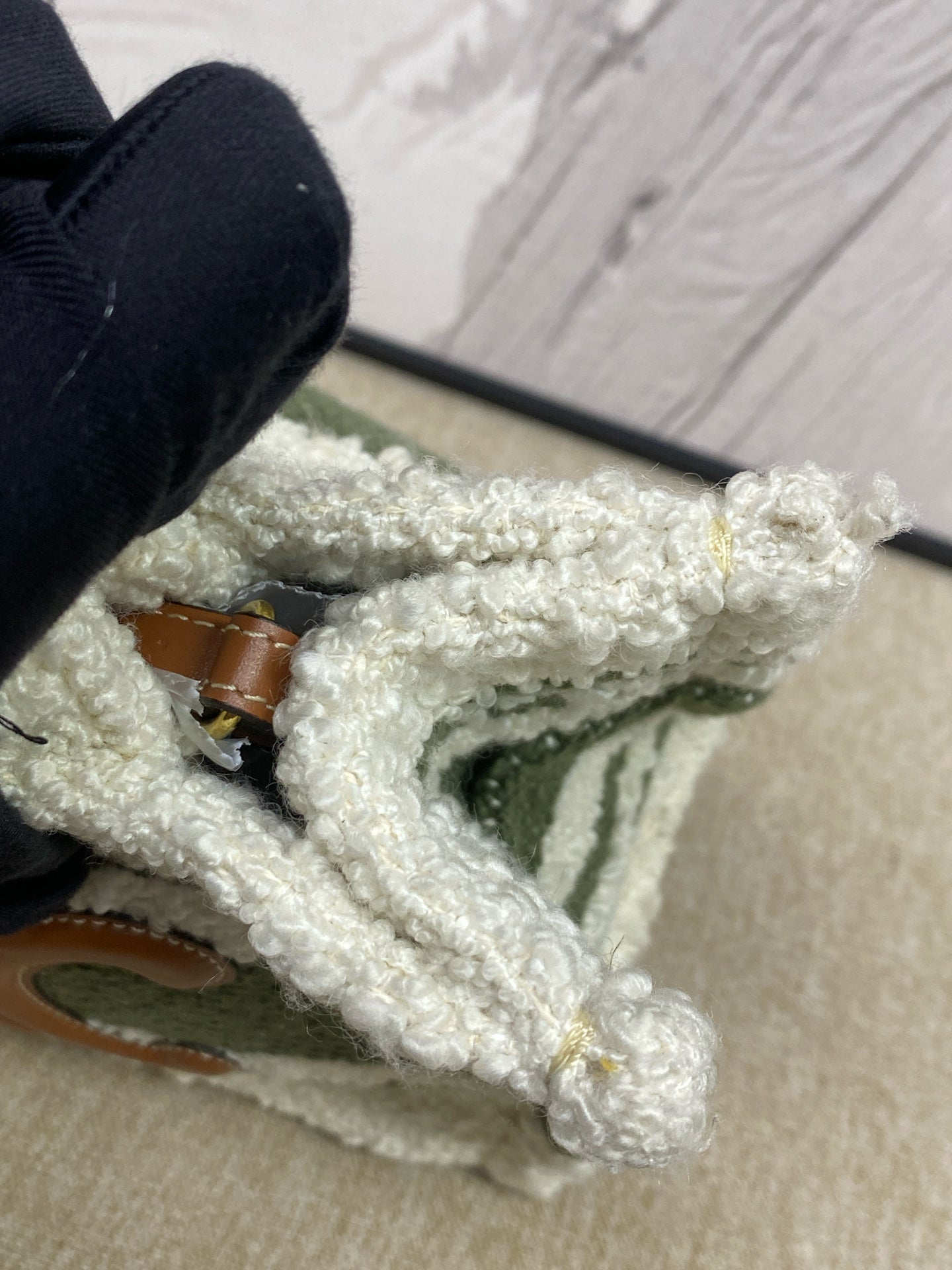 Celine - Small Vertical Cabas Triomphe Tote - Wool felt and Leather - Multicolour - (Small)