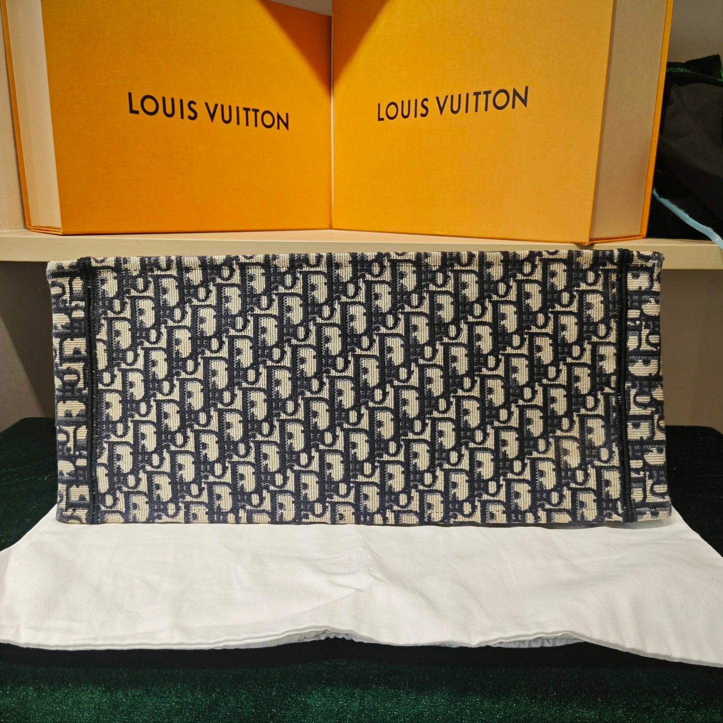Dior - Book Tote - Cloth - Blue - (large)