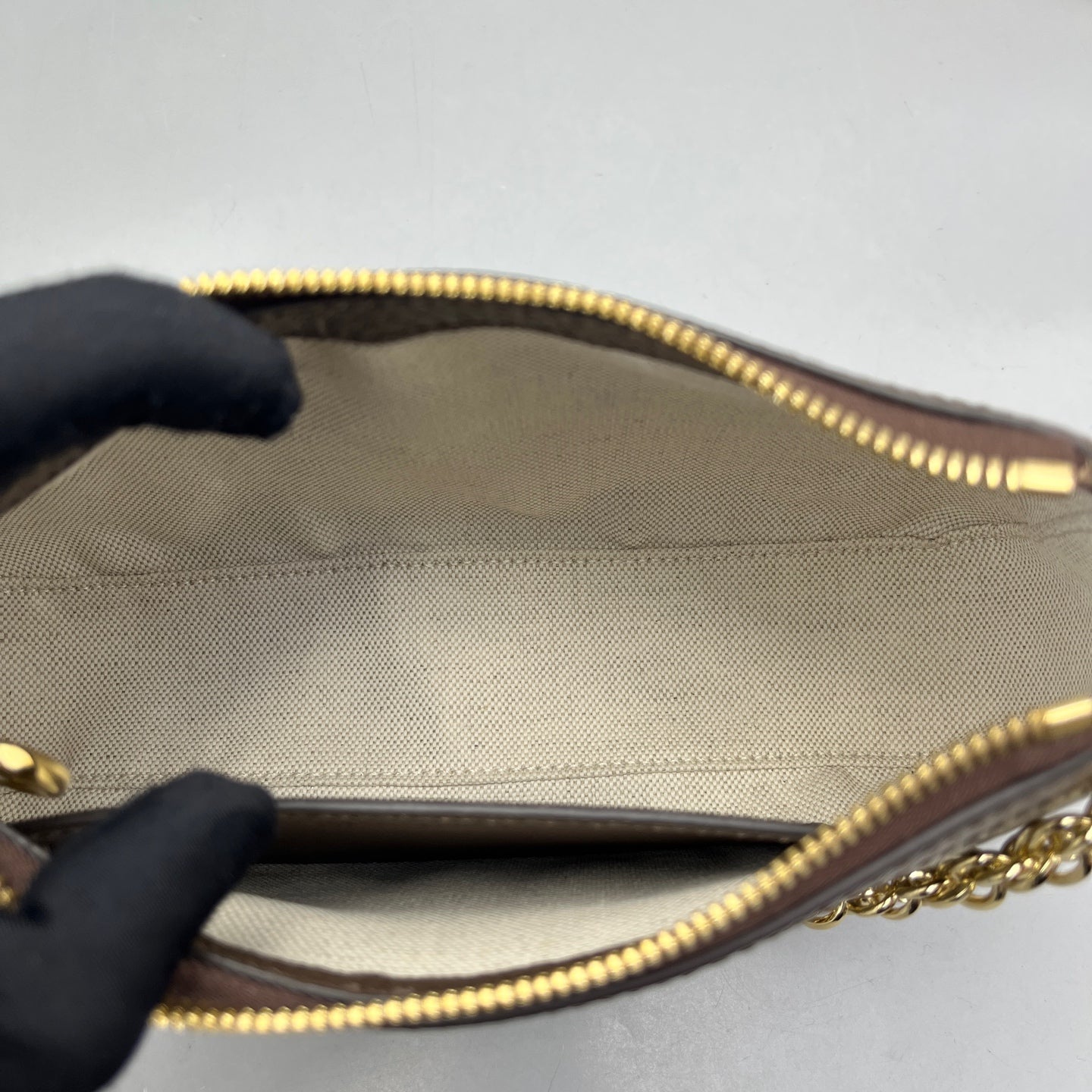 Gucci - Ophidia GG Mini Shoulder Bag - GG Supreme canvas with leather trim - Brown - (mini)