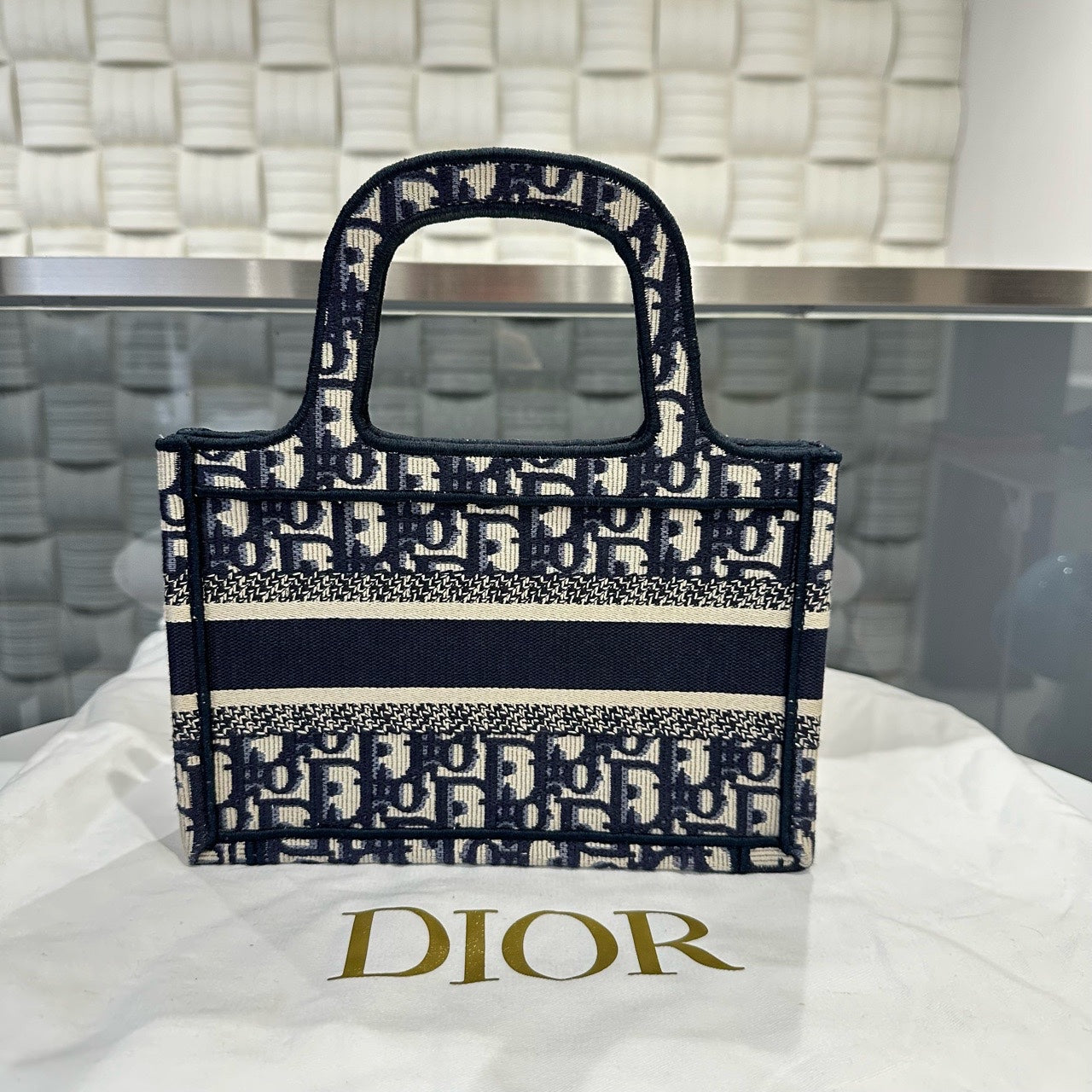 Dior - Mini Book Tote - Cloth - Multicolour - (mini)