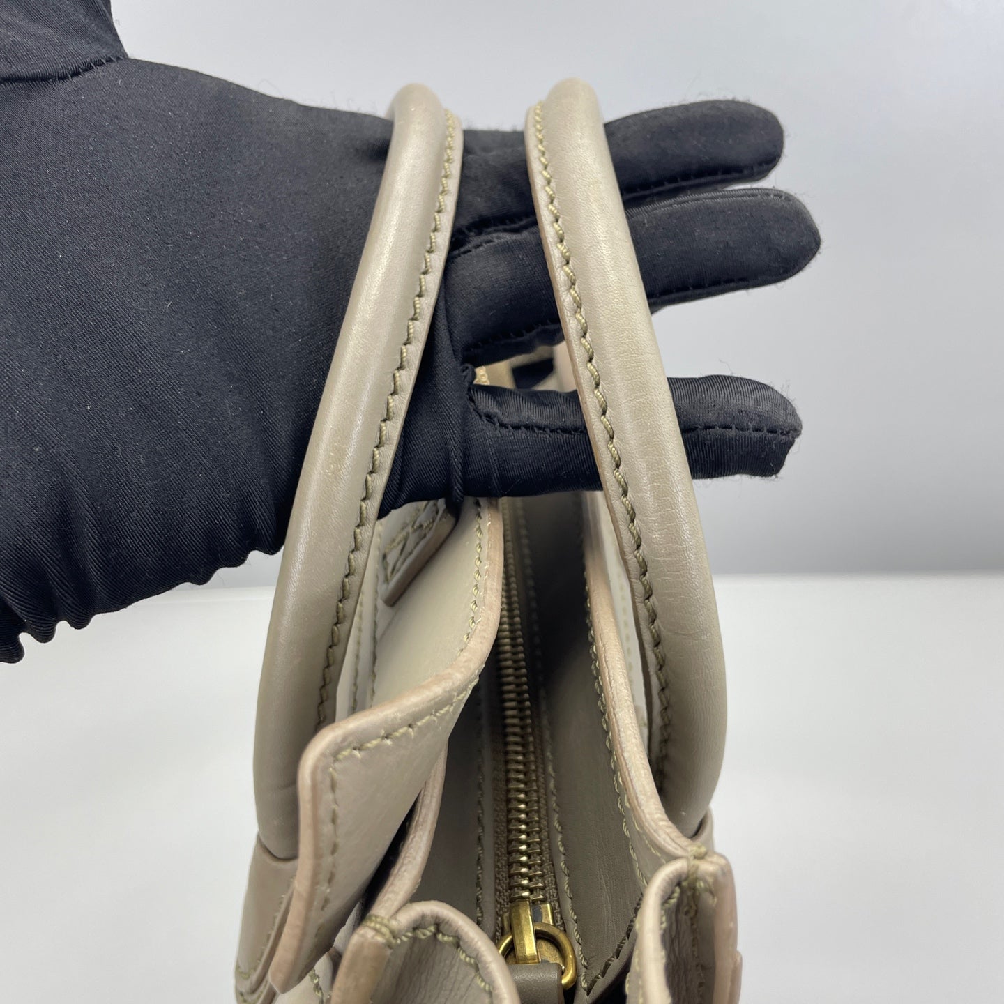 Celine - Luggage Nano - Calfskin leather - Grey - (mini)