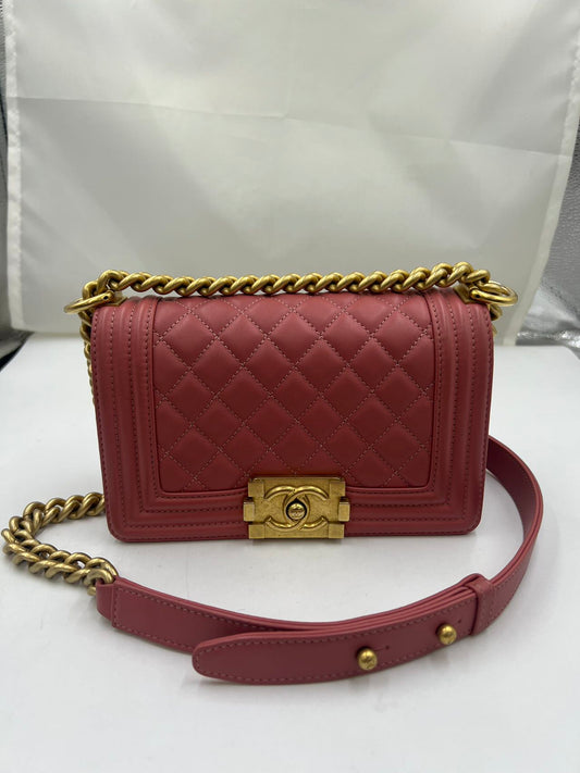 Chanel - Boy Chanel - Calfskin leather - Pink - (Small)