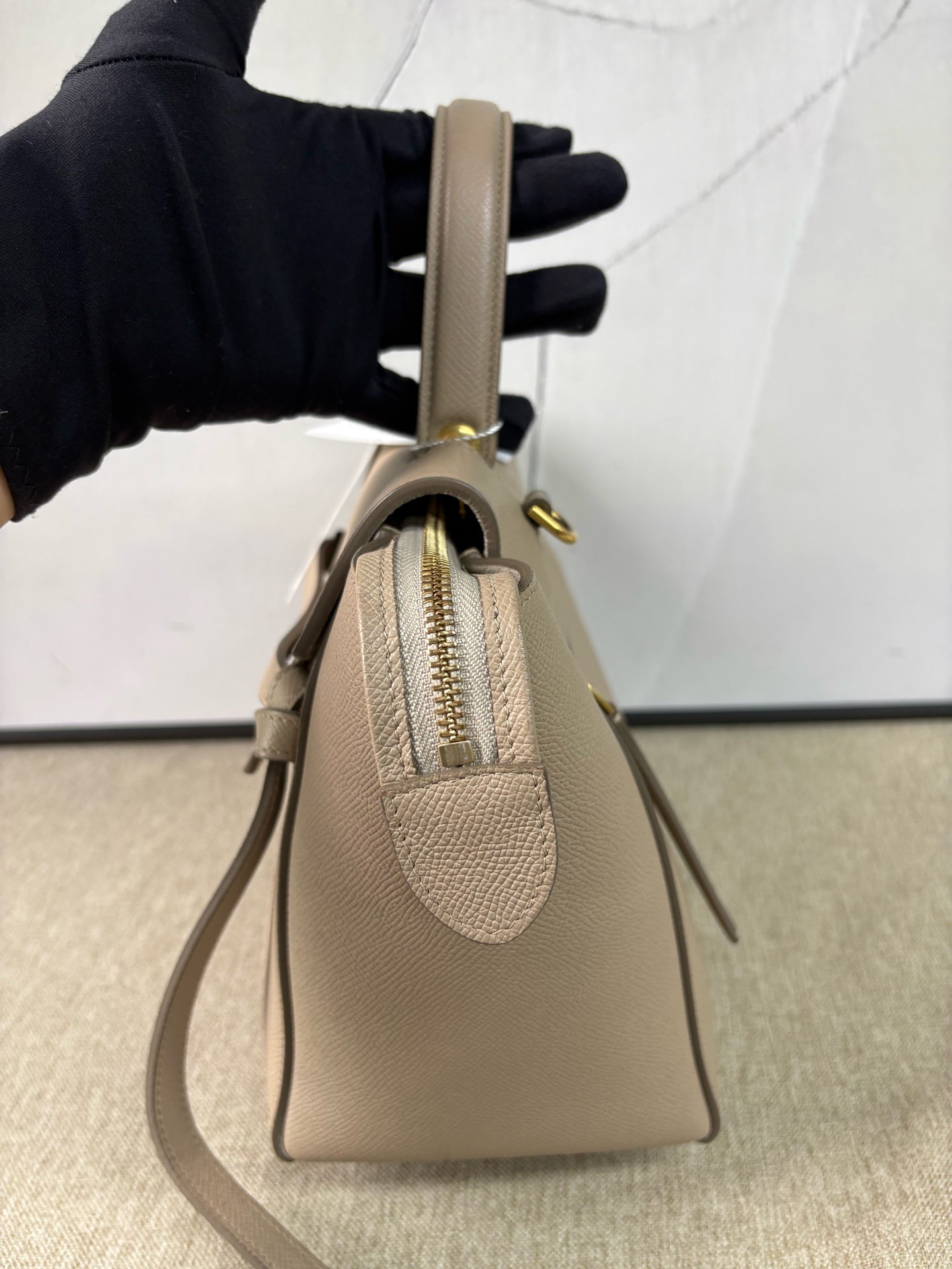 Celine - Belt Bag Small - Calfskin leather - Beige with Gold-Tone Hardware - (Small)