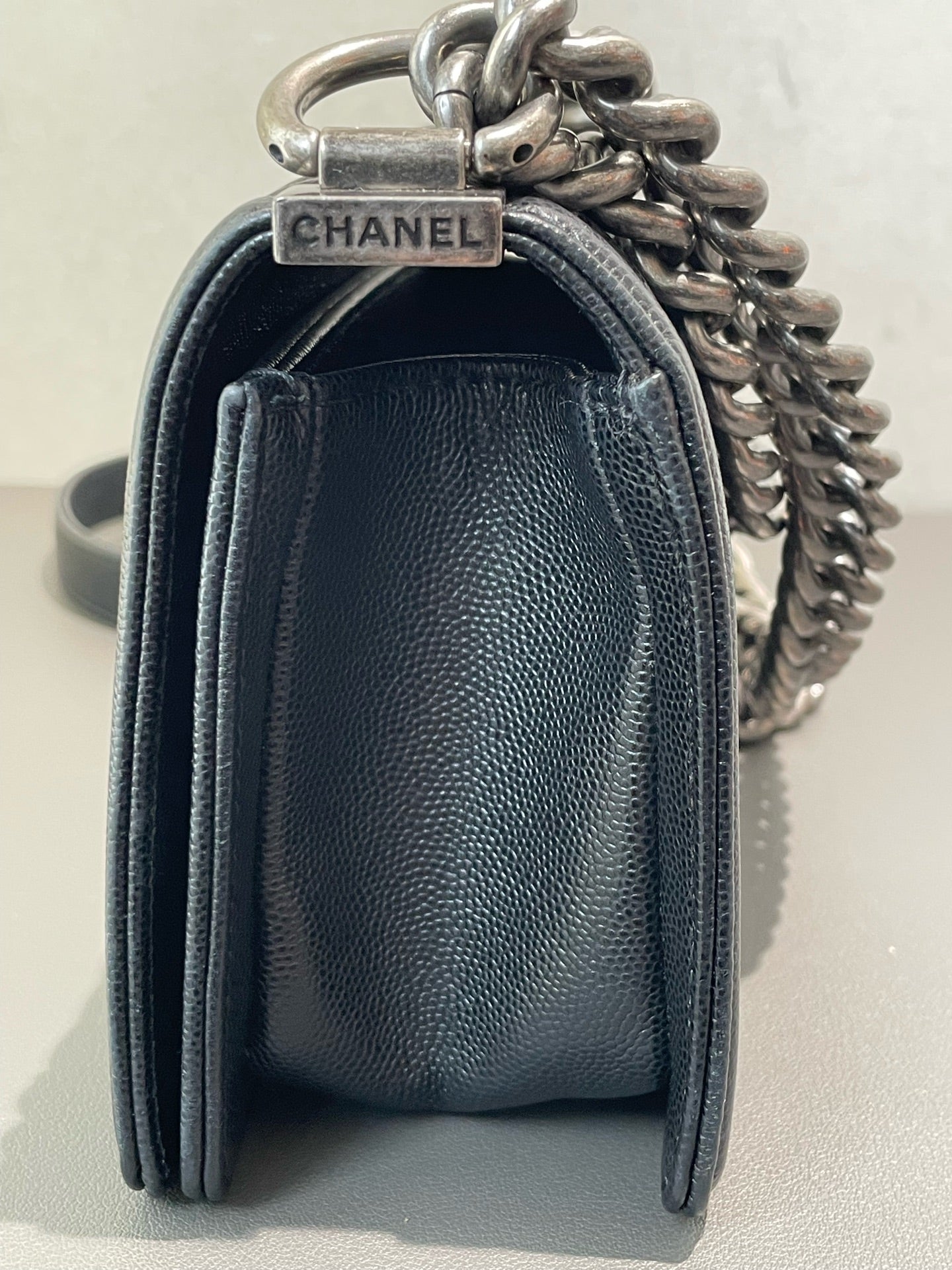 Chanel - Boy Bag Small - Caviar leather - Black - (small)