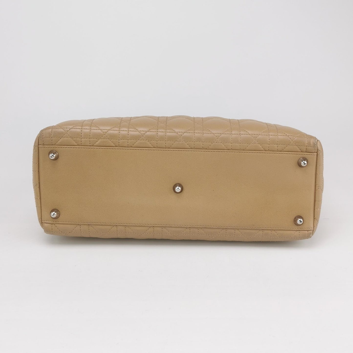 Dior - Lady Dior Tote - Lambskin leather - Beige - (Large)