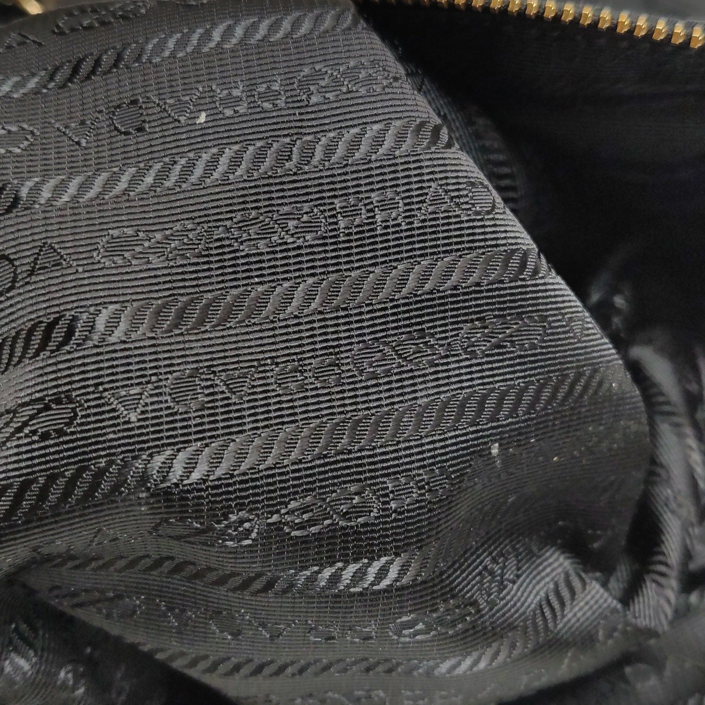 Prada - Quilted Tessuto Chain Shoulder Bag - Quilted Tessuto nylon with Saffiano leather trim - Black - (Medium)