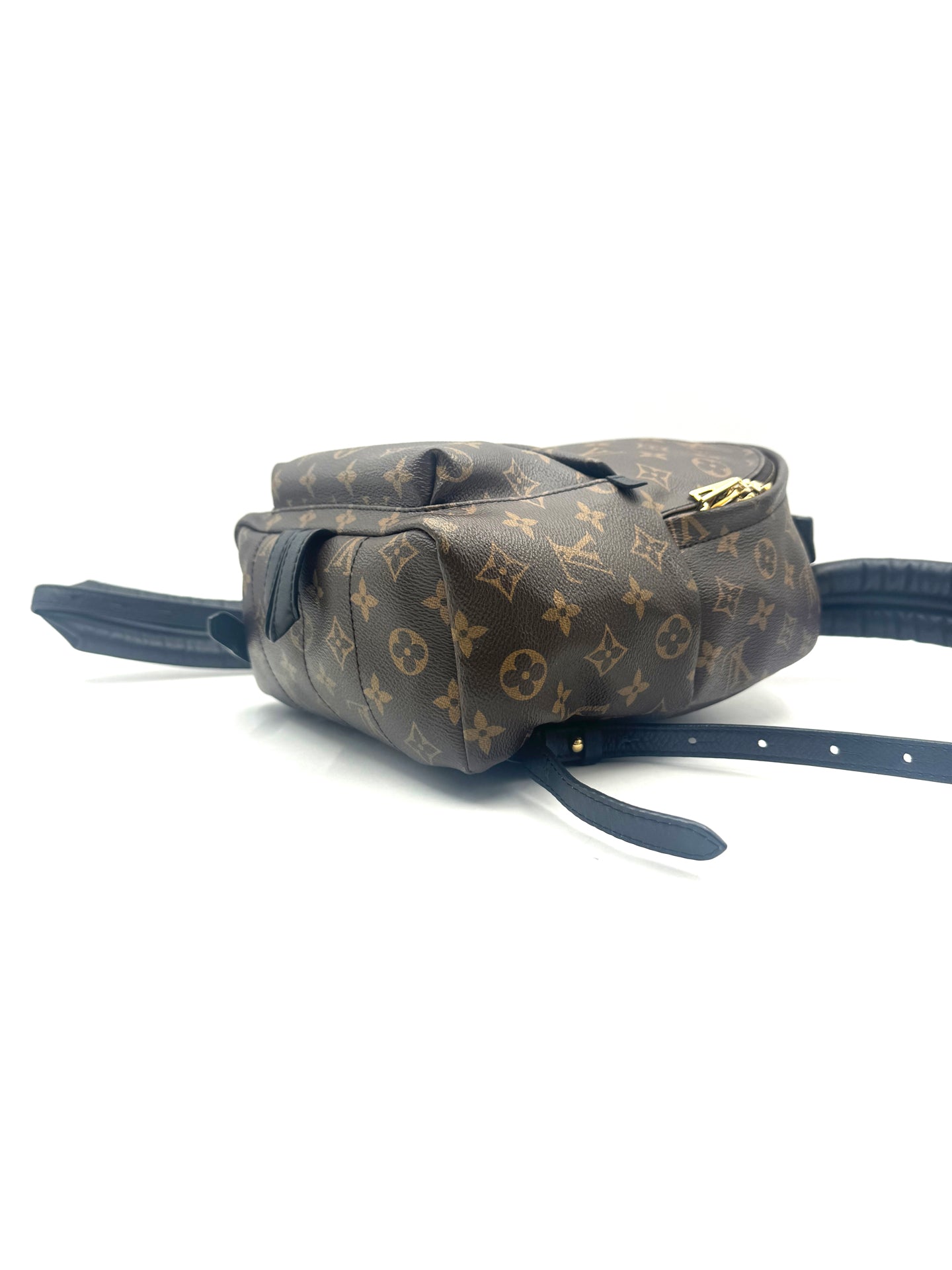 Louis Vuitton - Palm Springs Mini Backpack - Coated canvas and soft cowhide leather - Brown and Black - (mini)