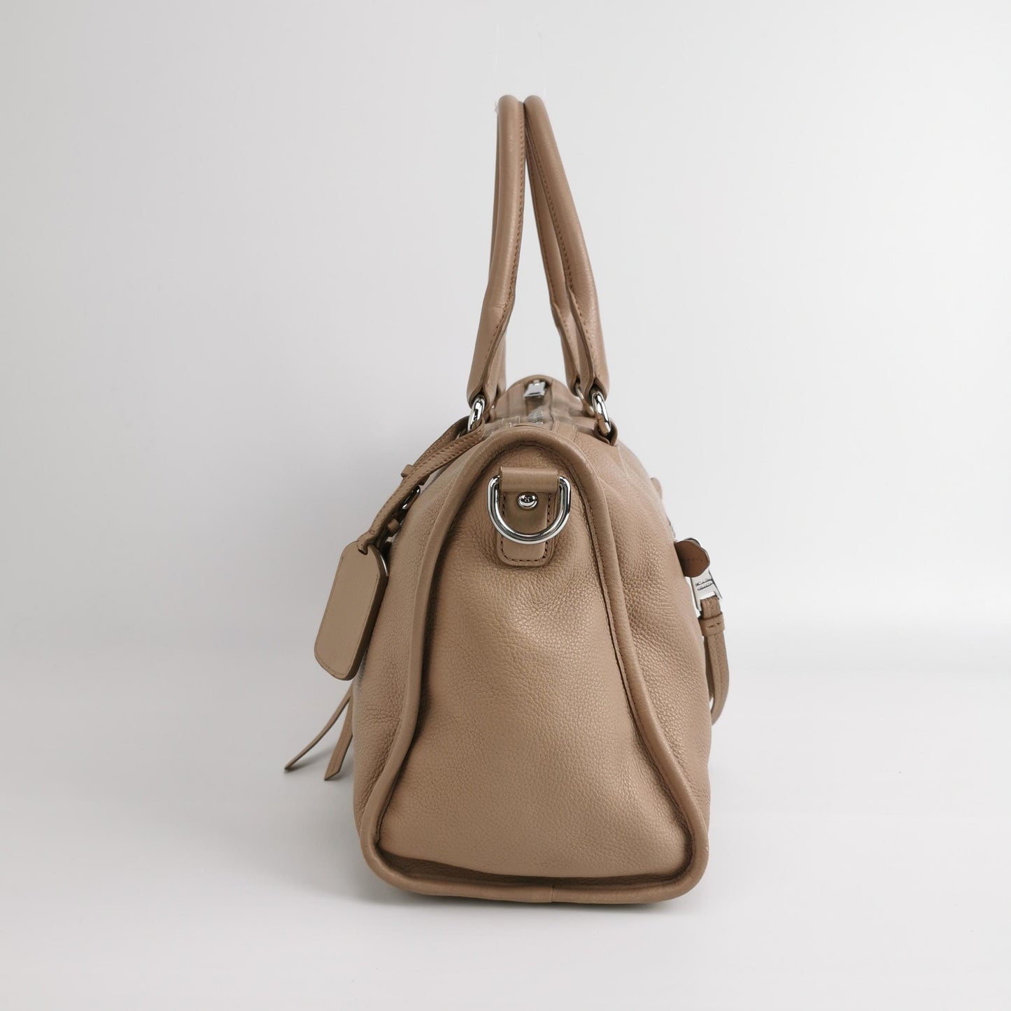 Prada - Vitello Daino Satchel - Pebbled leather - Pink - (medium)