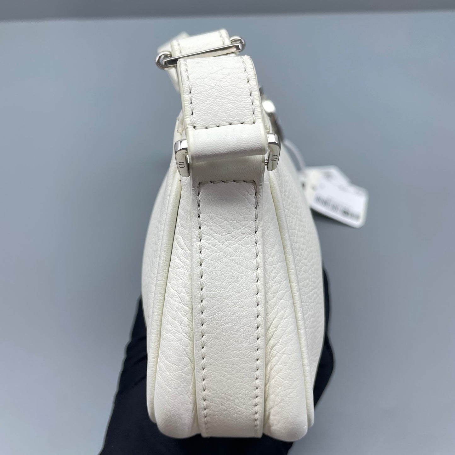 Dior - Vintage Large D-Charm Shoulder Bag - Leather - White - (mini)