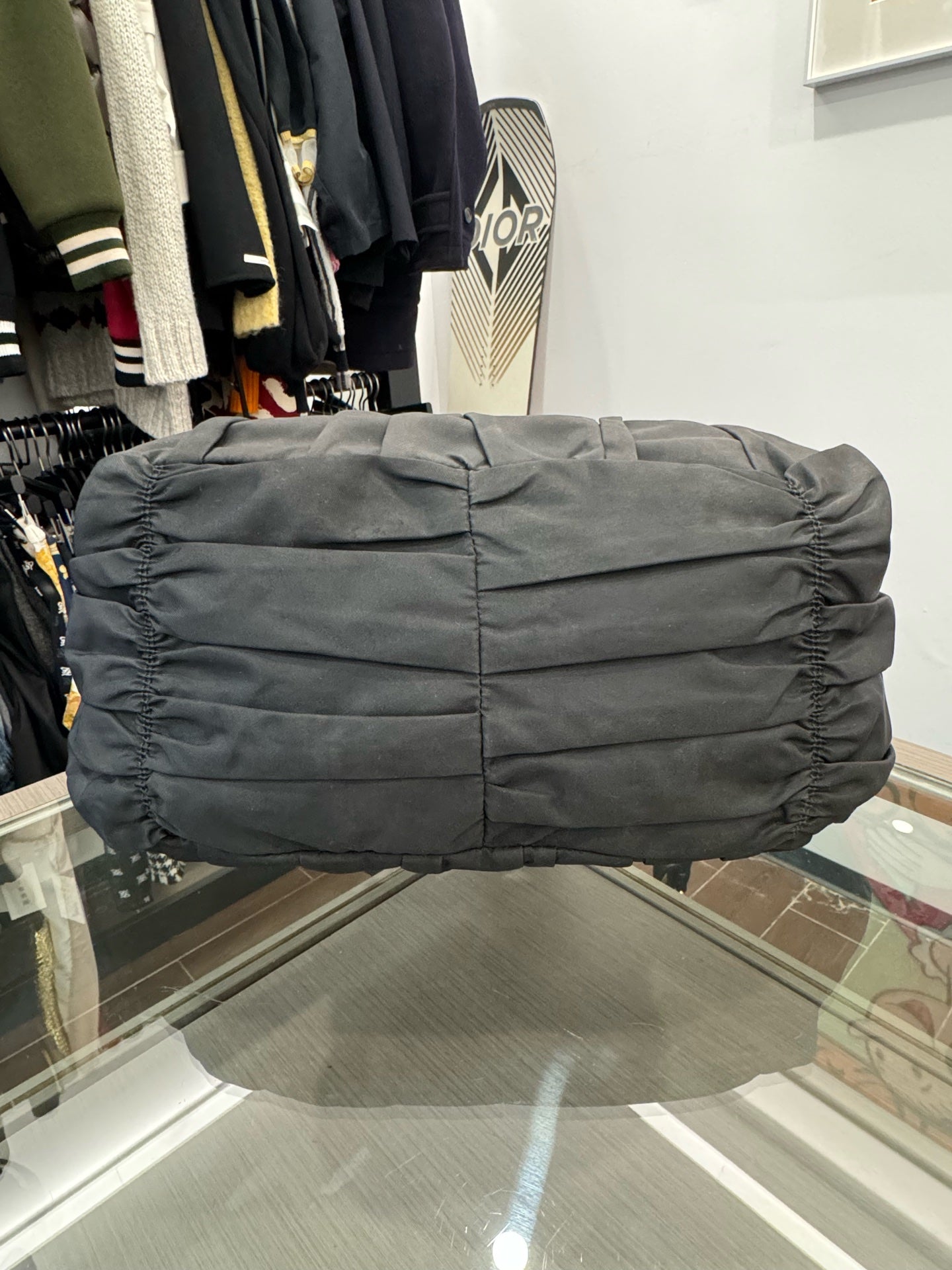 Prada - Tessuto Gaufre Tote - Polyamide and Leather - Black - (Medium)