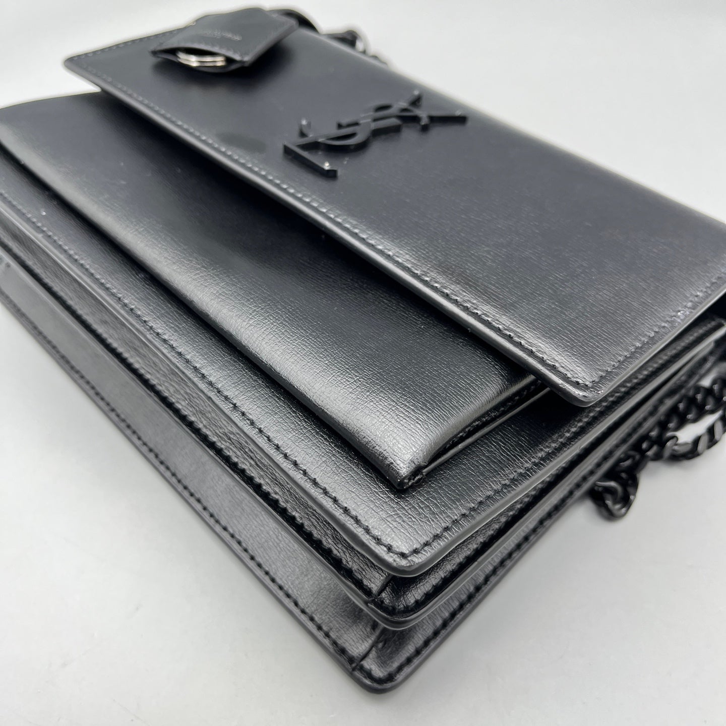 Saint Laurent - Sunset Medium - Smooth leather - Black - (medium)