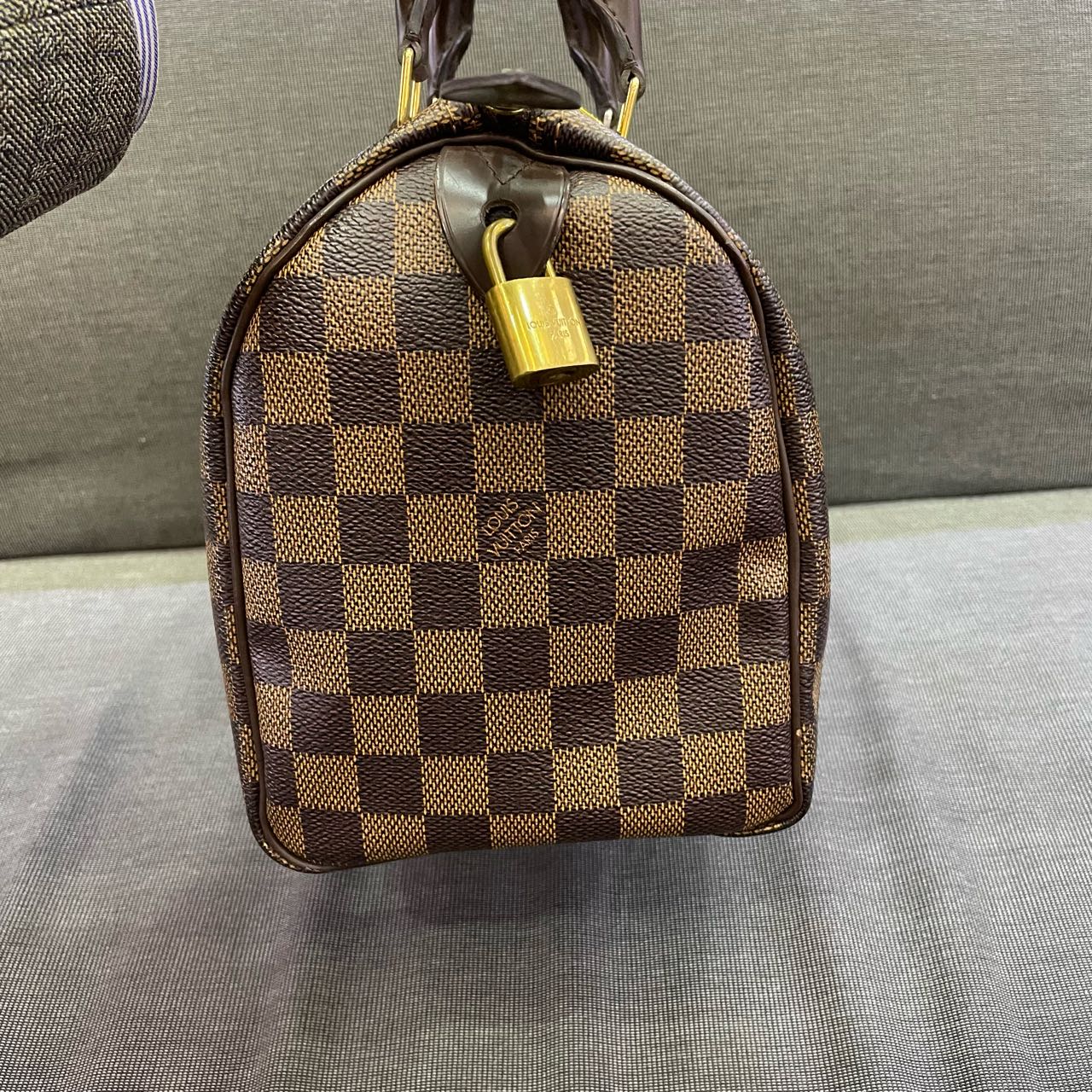 Louis Vuitton - Speedy 25 - Damier Ebene coated canvas with leather trim - Brown - (Small)