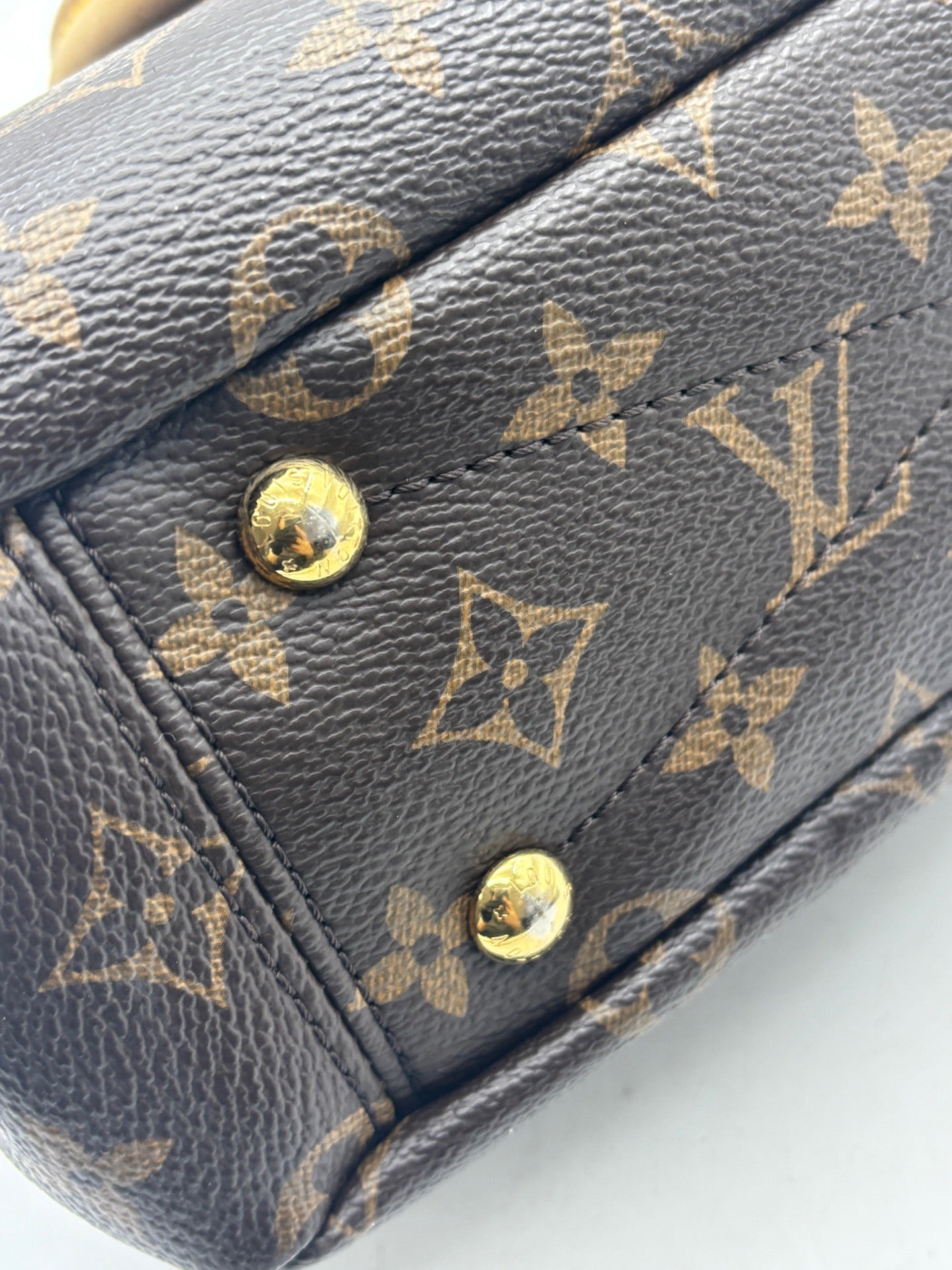 Louis Vuitton - Pallas BB - Monogram canvas with leather trim - Brown - (Small)