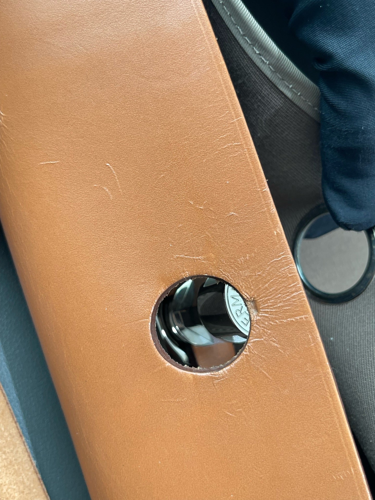 Hermès - Herbag Zip 31 - Canvas and Leather - Caramel Brown and Elephant Grey - (Medium)