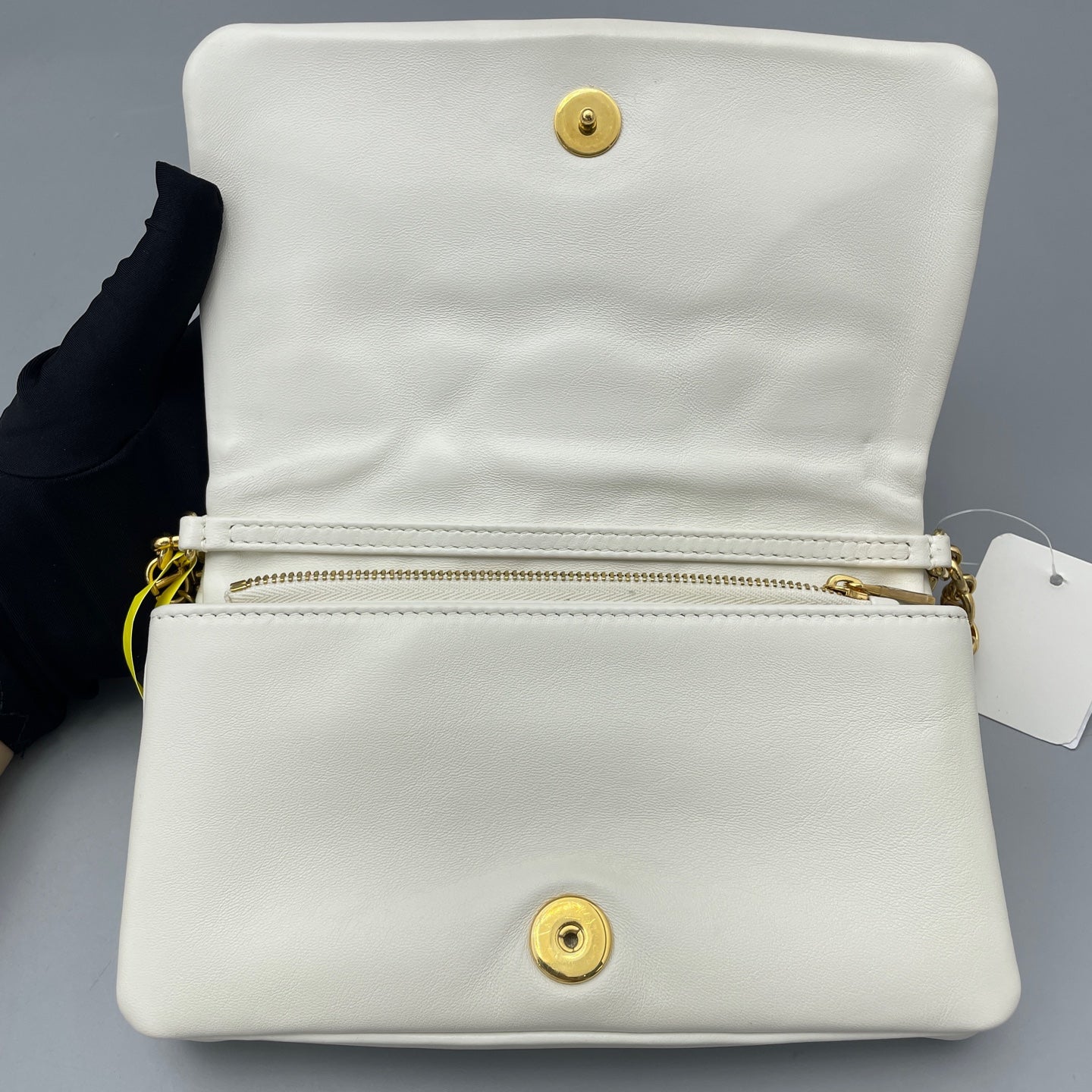 Dior - Caro Chain Bag - Calfskin leather - White - (mini)