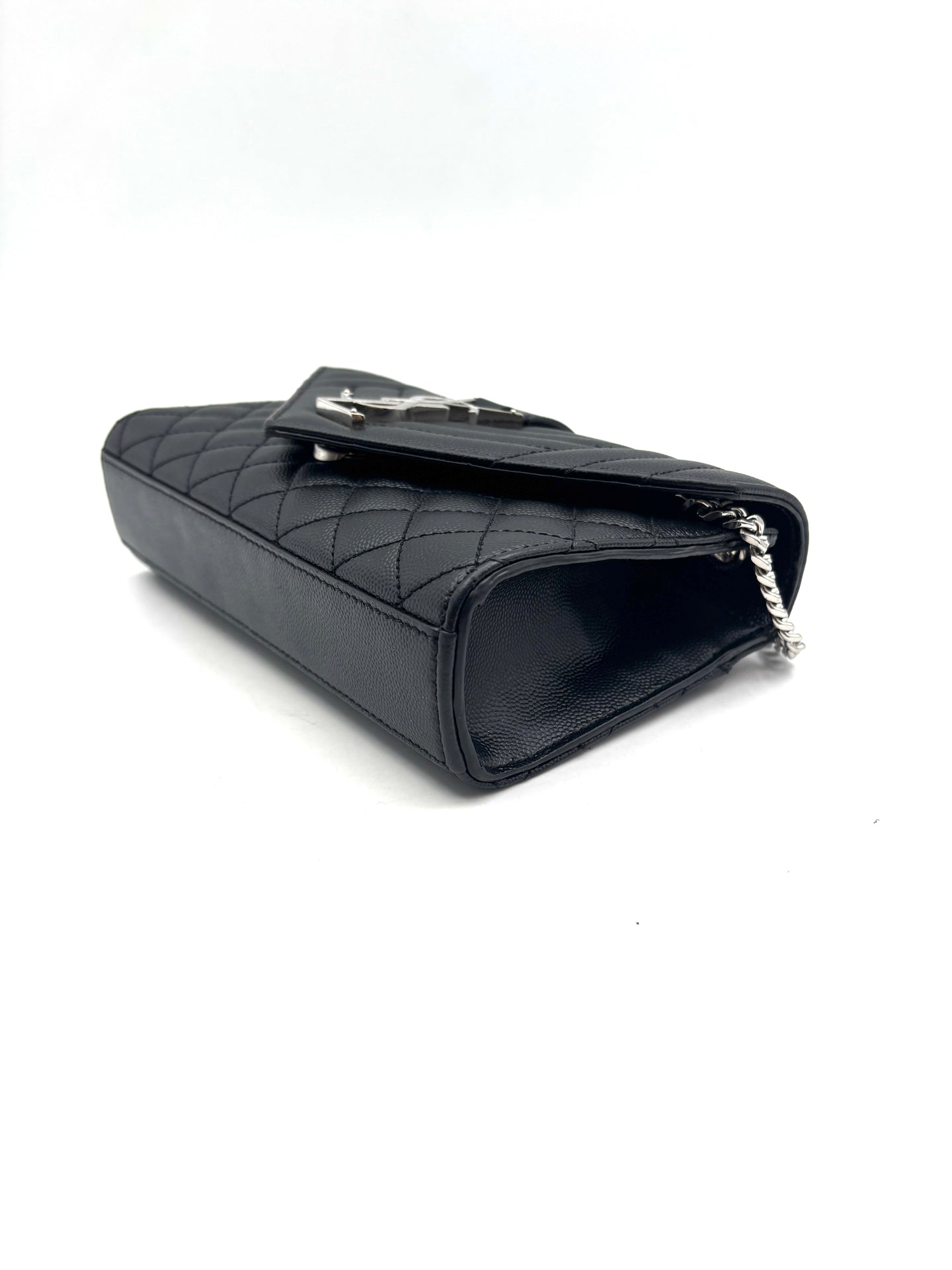 Saint Laurent - Envelope - Caviar cowhide leather - Black - (medium)