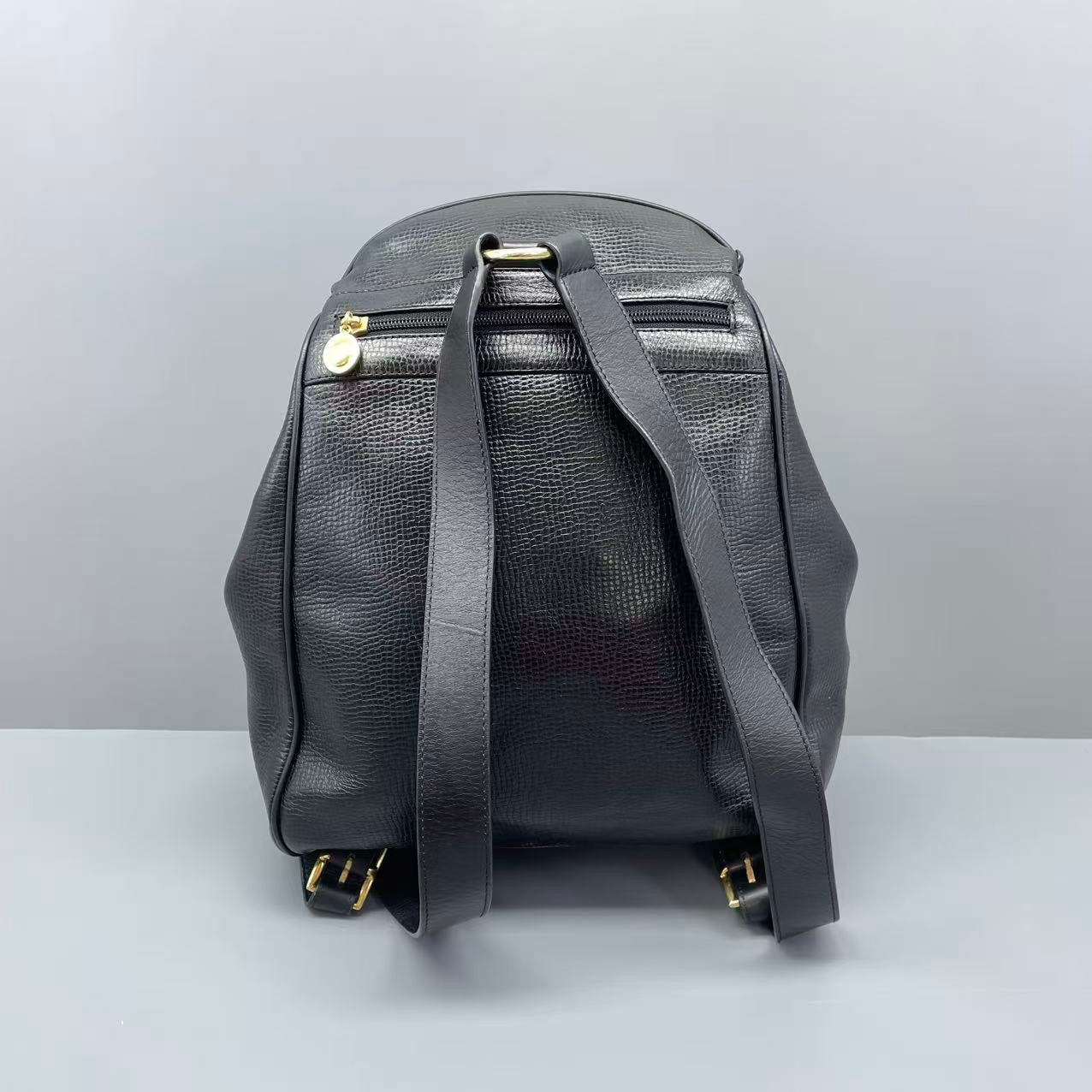 Dior - Vintage CD Coin Backpack - Leather - Black - (medium)
