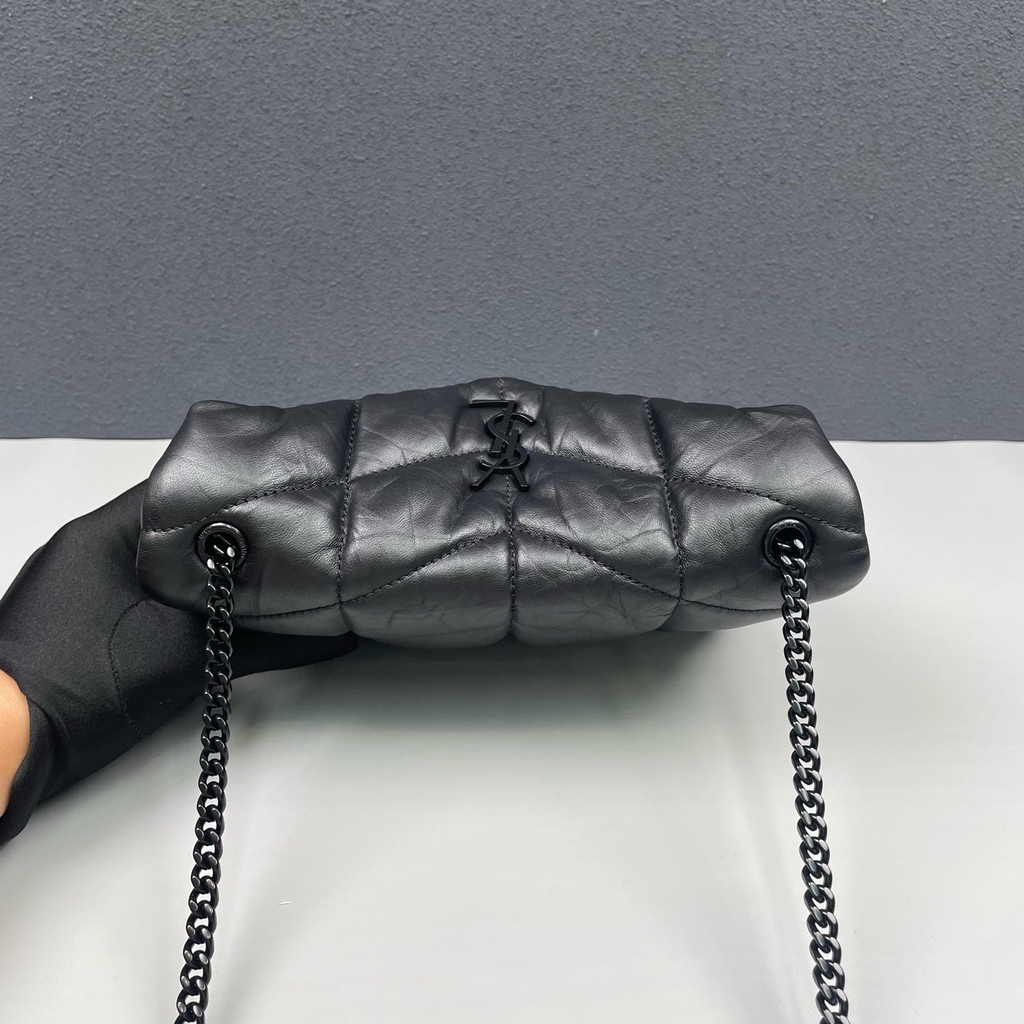 Saint Laurent - Loulou Puffer Mini - Leather - Black - (mini)