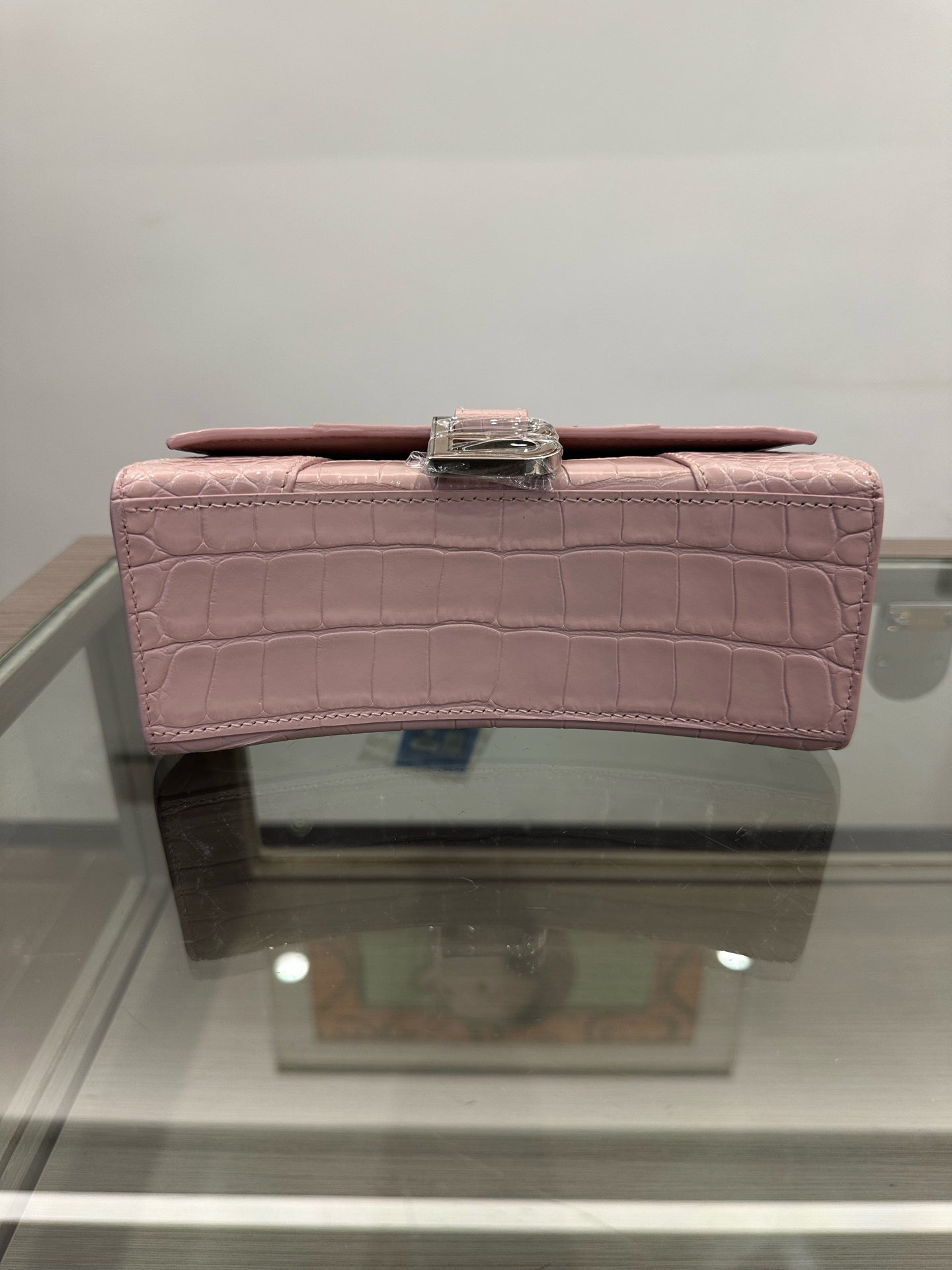 Balenciaga - Hourglass XS - Embossed leather - Pink - (Mini)