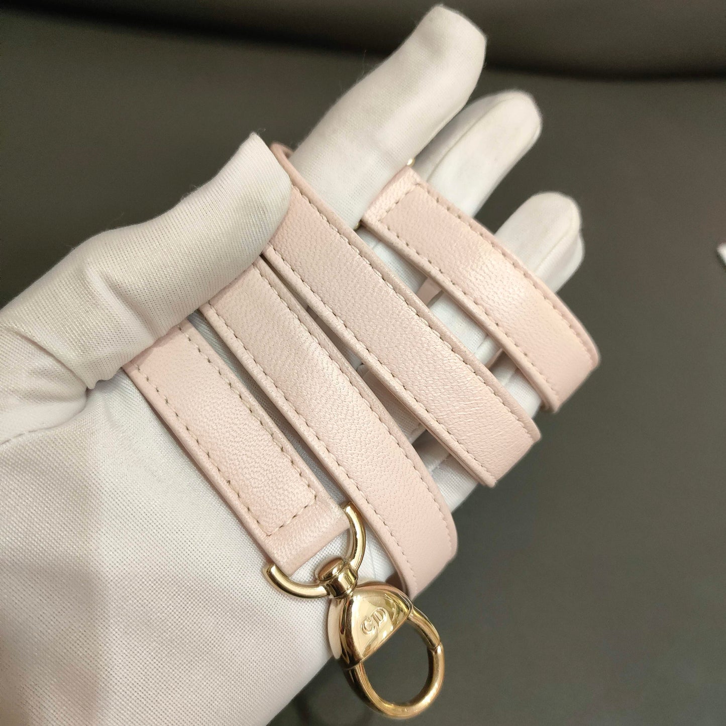 Dior - Lady Dior Bag - Lambskin leather - Pink with Gold-Tone Hardware - (Medium)