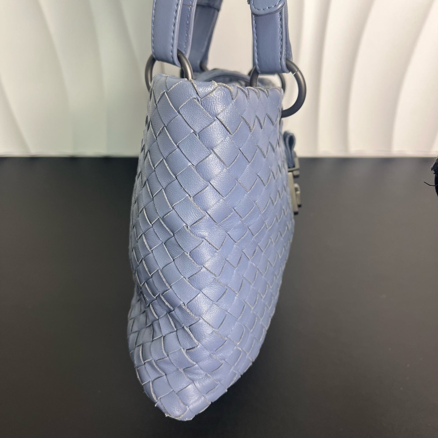 Bottega Veneta - Roma Tote - Lambskin leather - Blue - (medium)