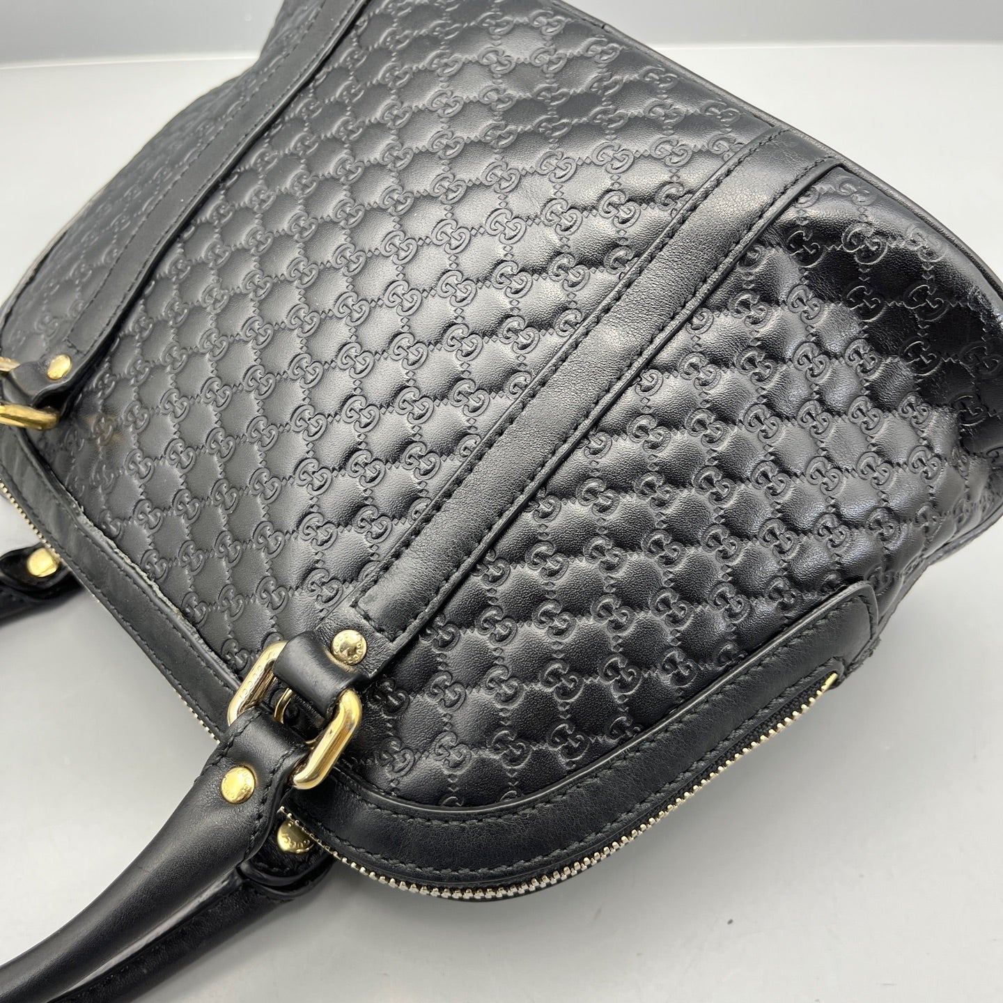 Gucci - Microguccissima Dome Bag - Leather - Black - (mini)