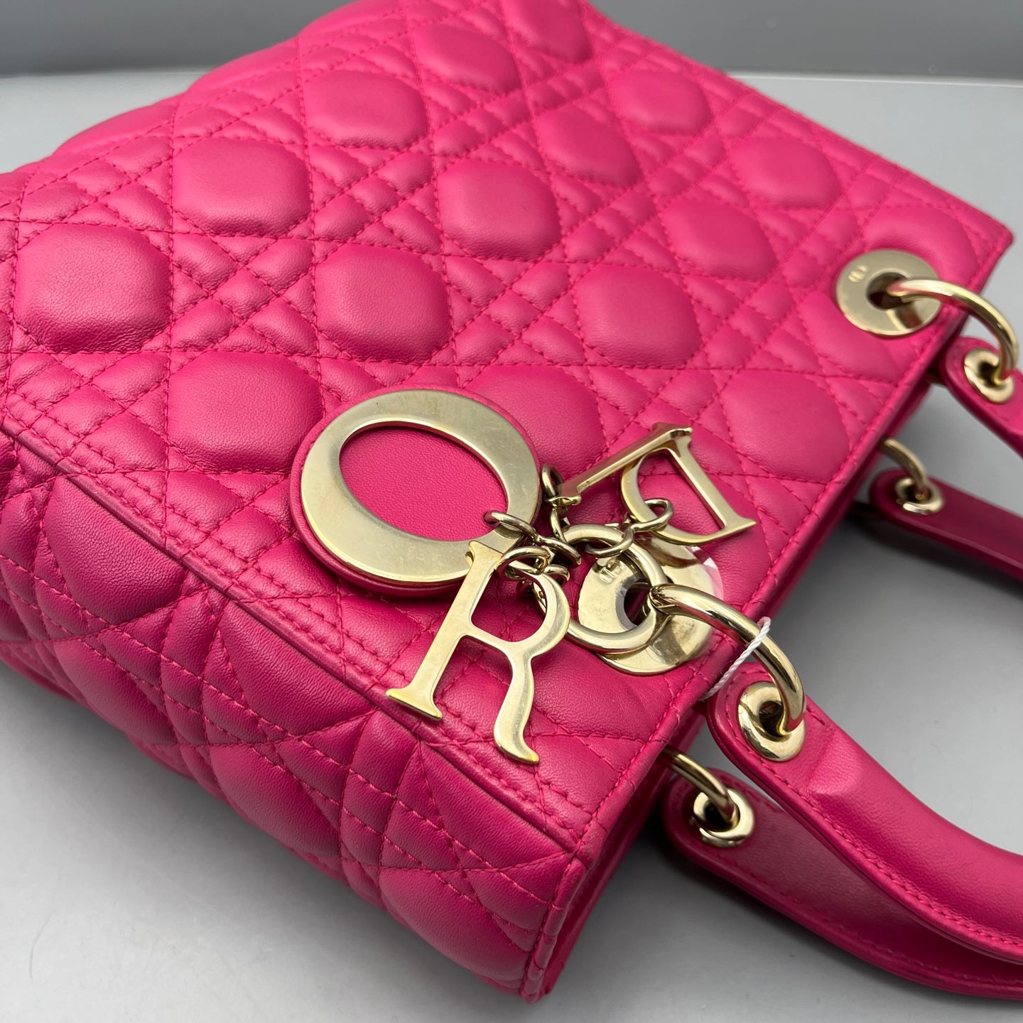 Dior - Lady Dior - Lambskin leather - Pink - (medium)