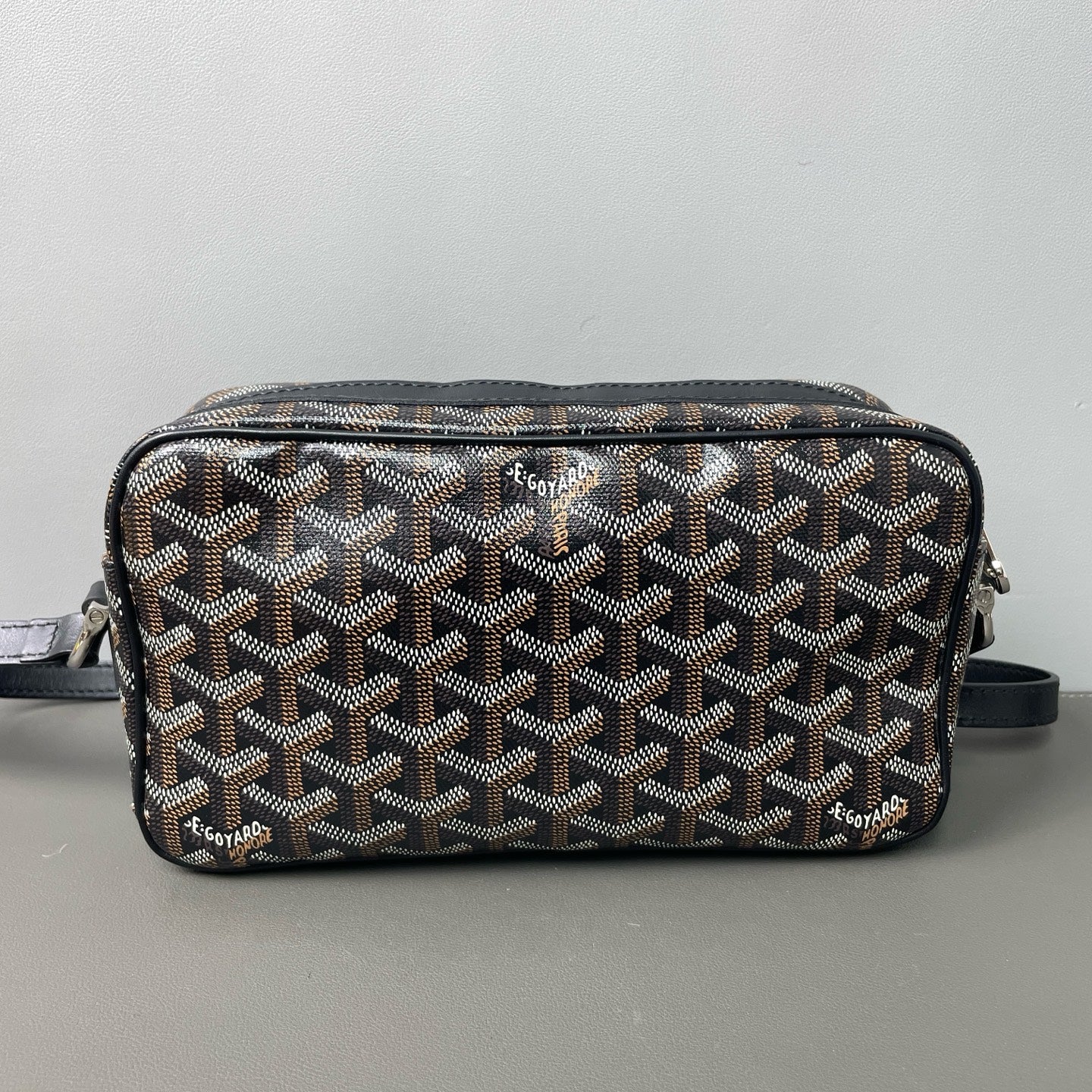 Goyard - Cap-Vert - Goyardine canvas with leather trim - Black - (Small)