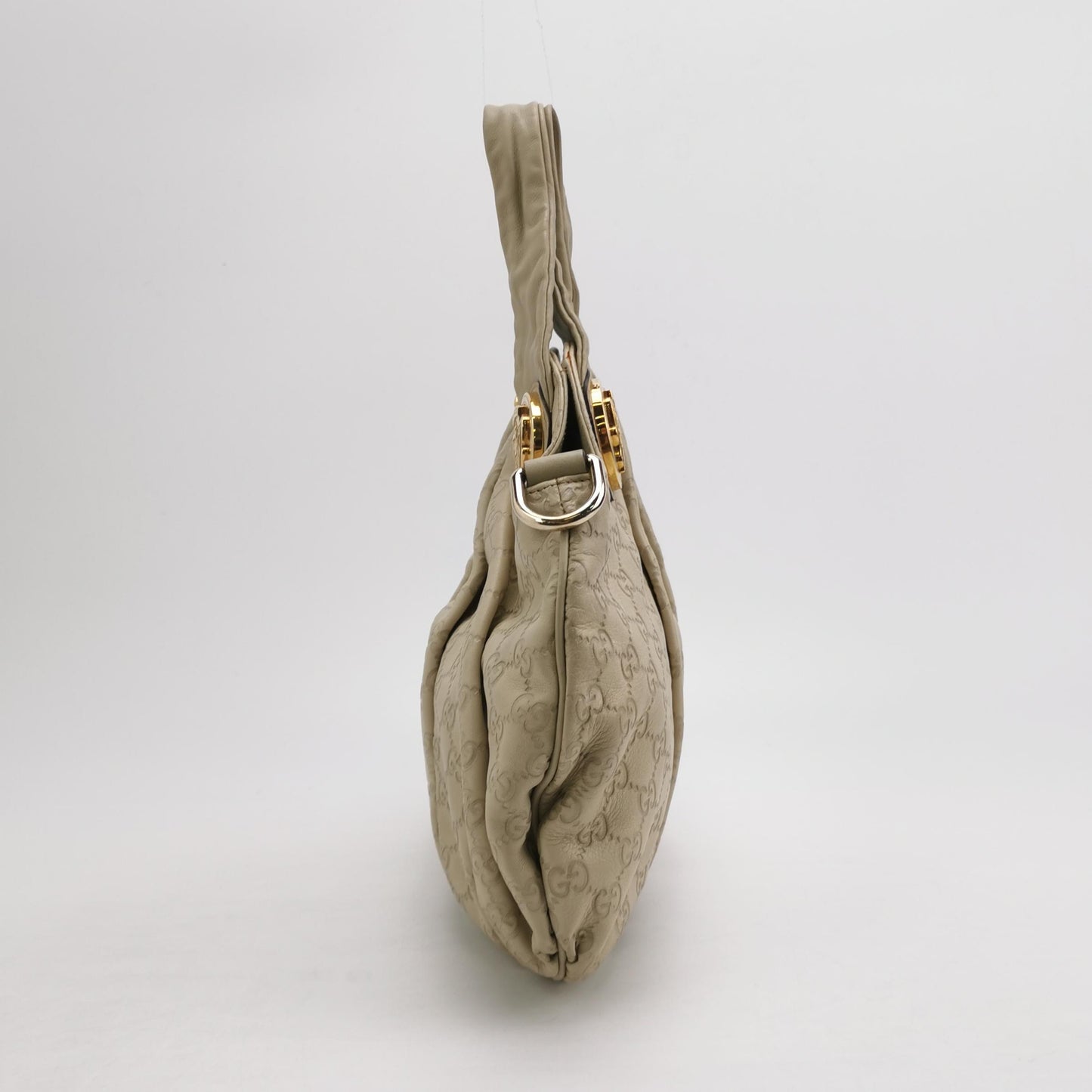 Gucci - Sukey Guccissima Hobo Bag - Guccissima embossed calfskin leather - Milkshake White - (Medium)