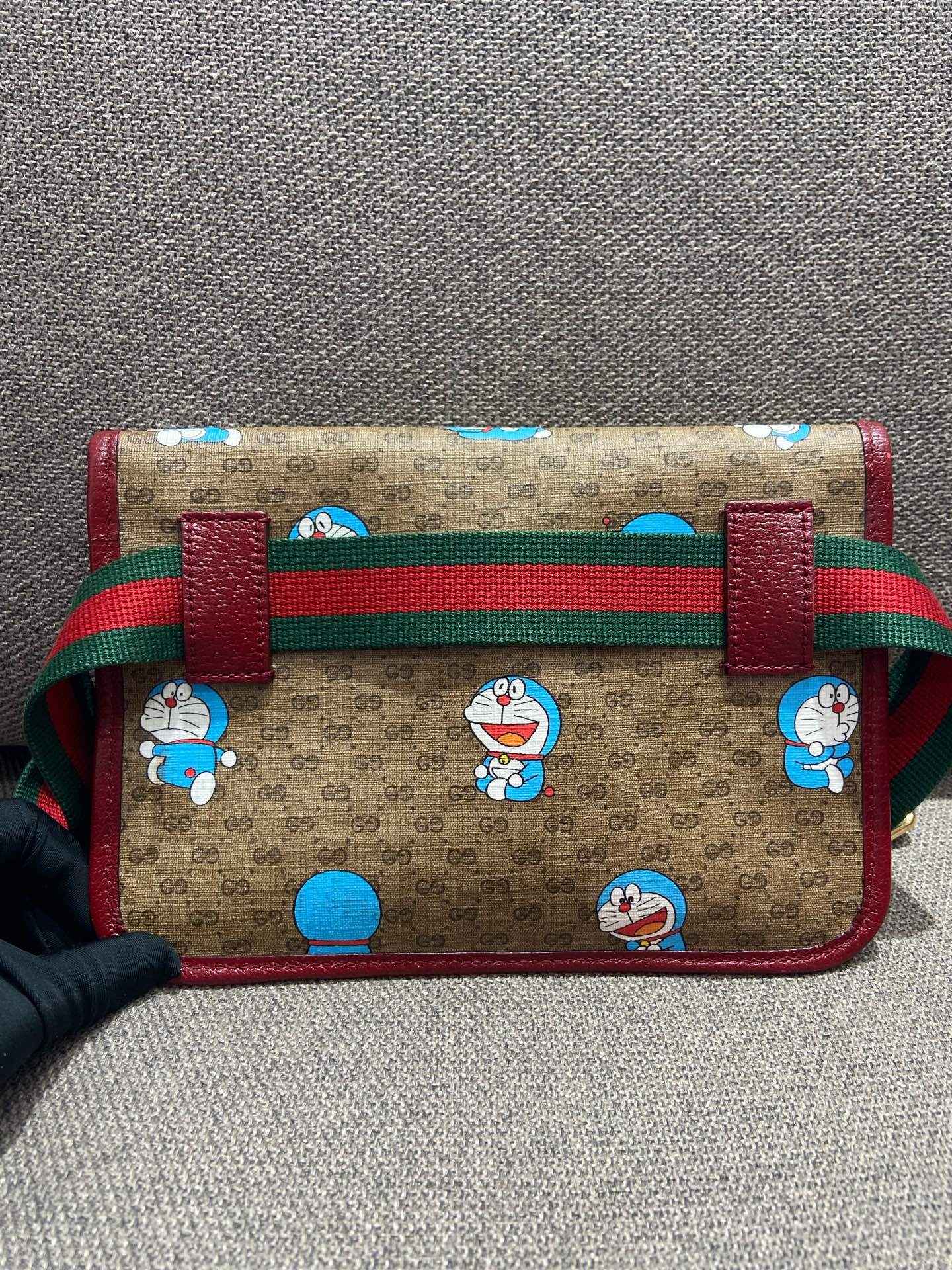 Gucci - Doraemon GG Supreme Belt Bag - GG Supreme canvas with leather trim - Multicolour - (Small)