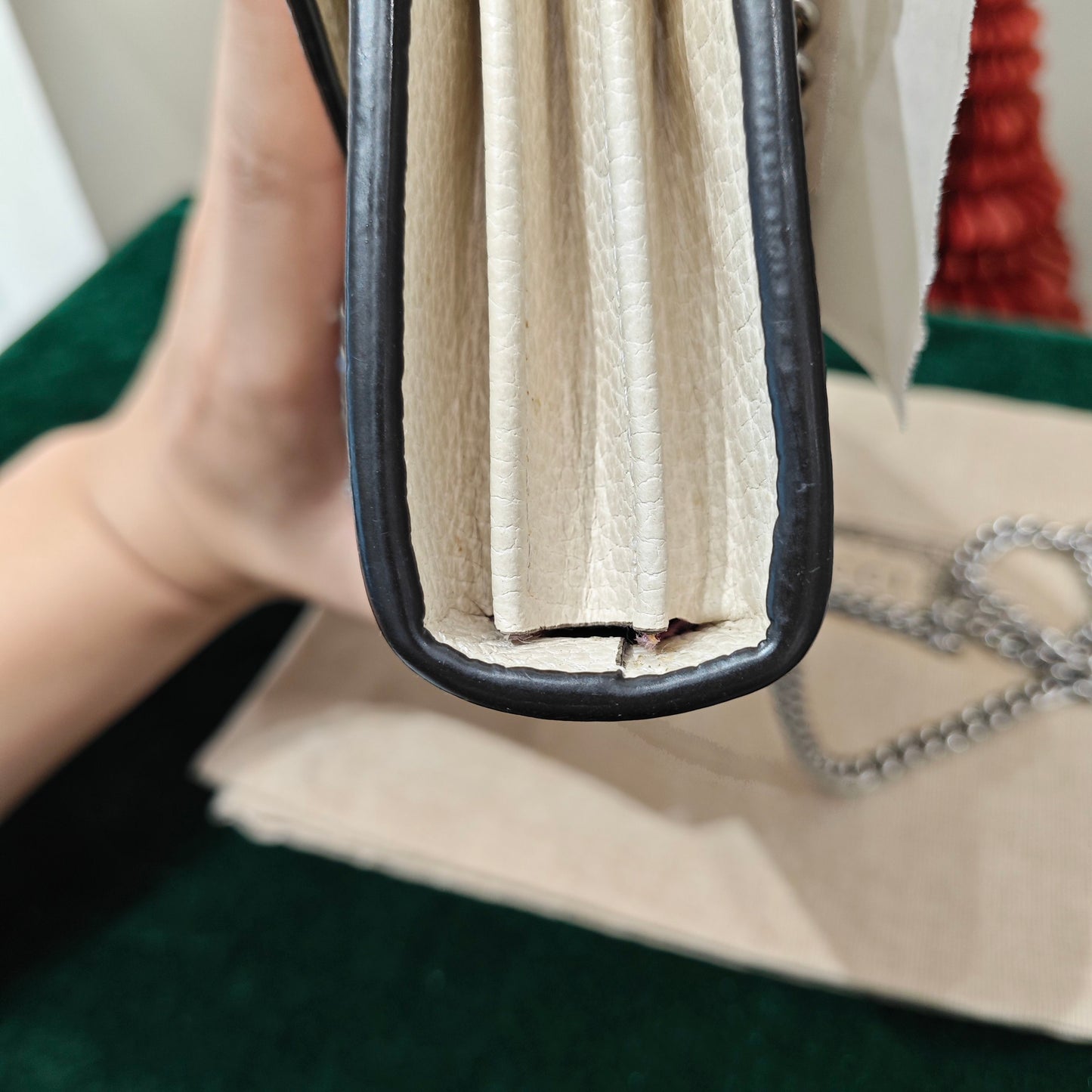 Gucci - Dionysus Wallet on Chain (WOC) - Grained leather - Off-white - (mini)