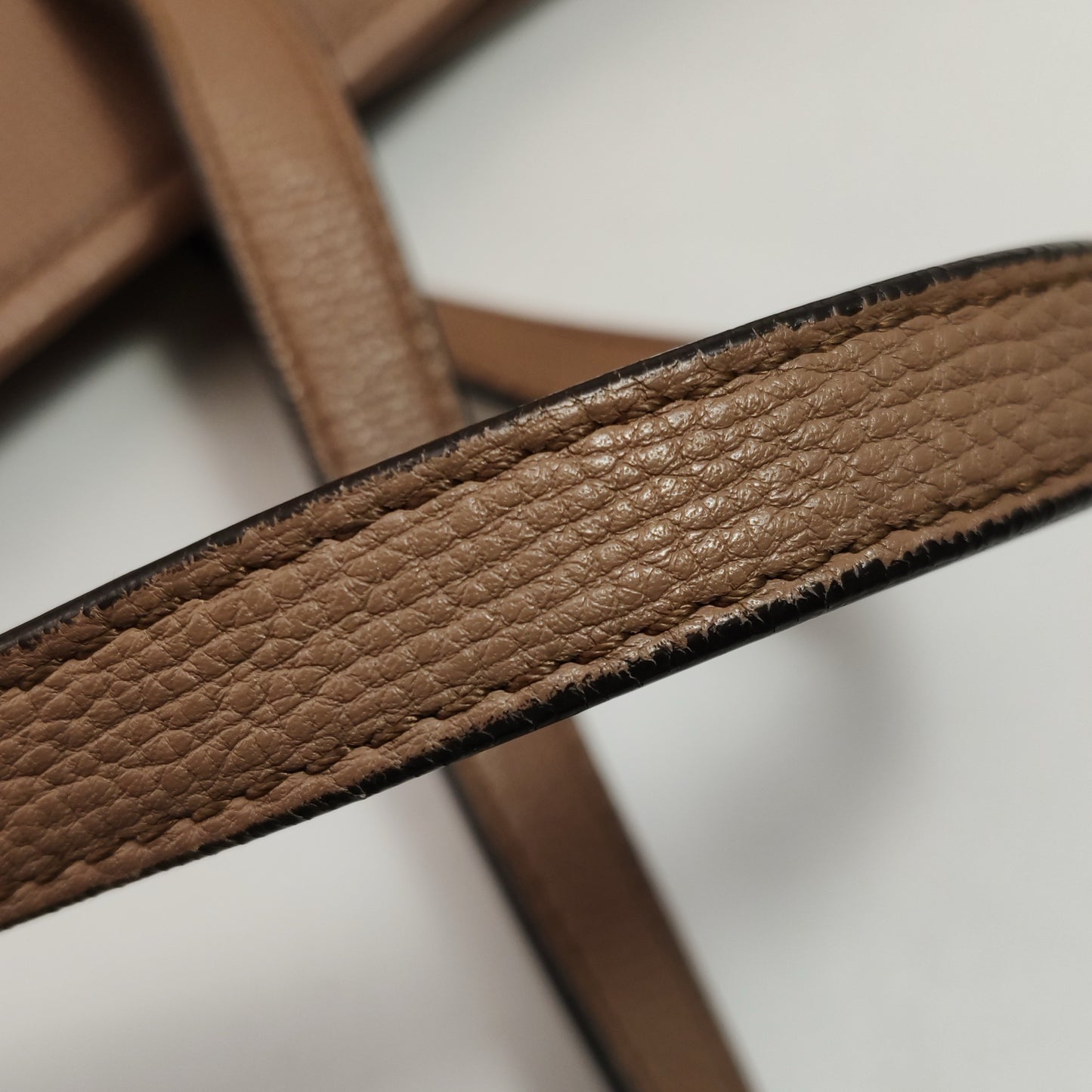 Burberry - Tote with Detachable Pouch - Cowhide leather - Beige - (Large)