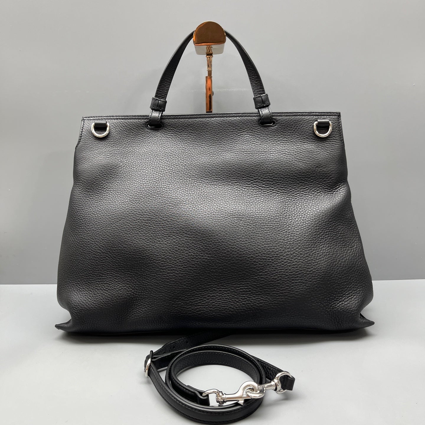 Gucci - Bamboo Shopper Tote - Grained leather - Black - (Large)