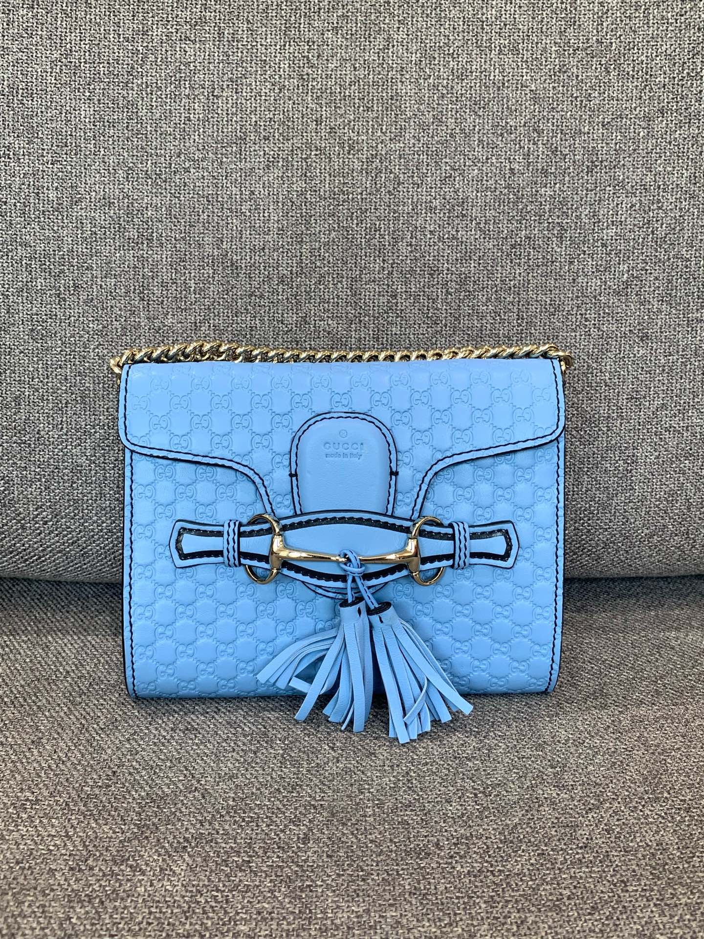 Gucci - Emily - Leather - Blue - (small)