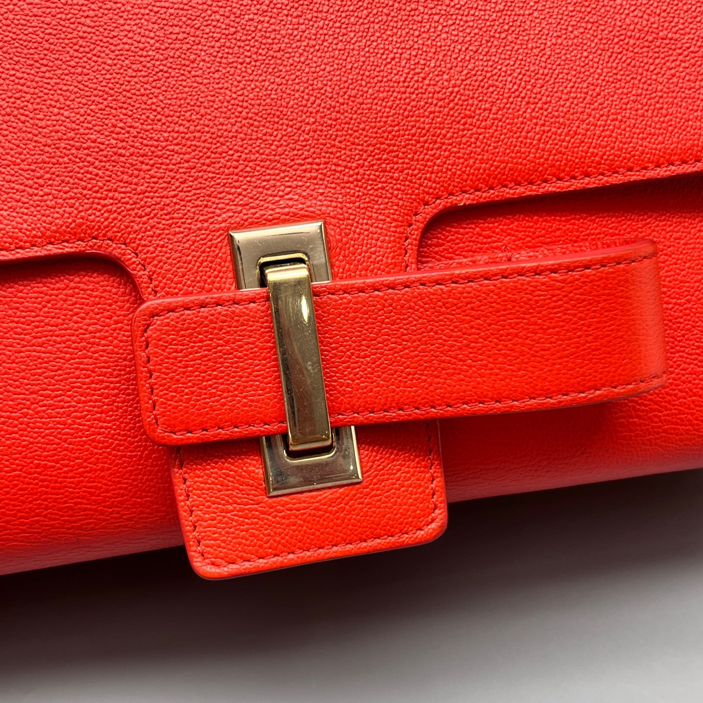 Delvaux - Simplissime - Grained leather - Orange-red - (Medium)