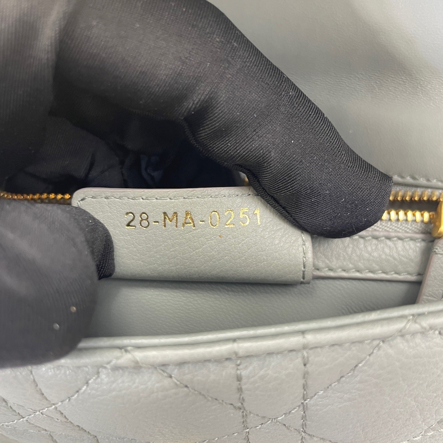 Dior - Caro Chain Bag - Grained calfskin leather - Haze Blue - (Mini)