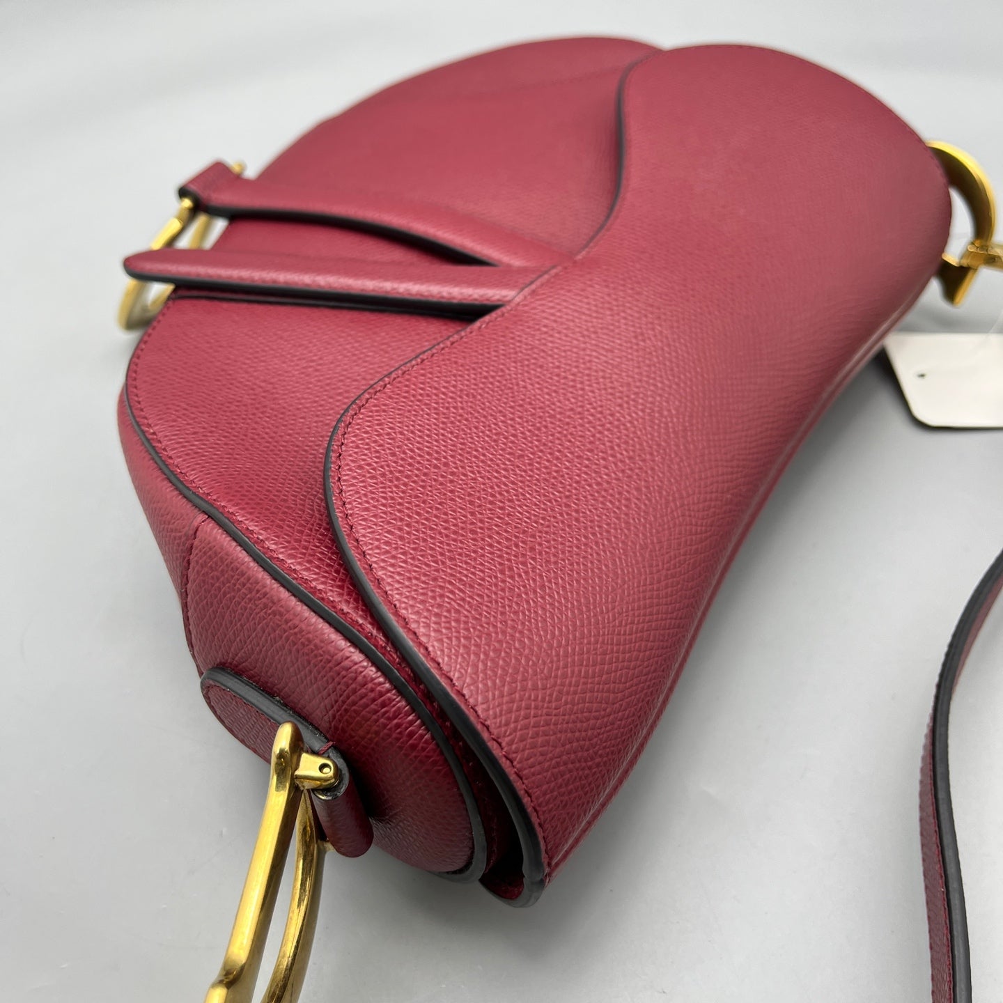 Dior - Saddle Bag - Leather - Burgundy - (medium)