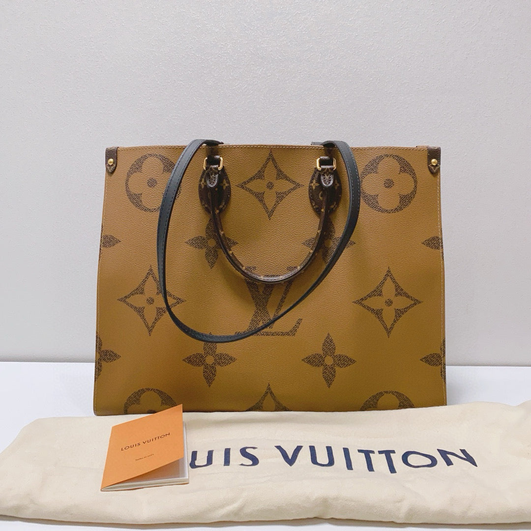 Louis Vuitton - OnTheGo GM - Monogram coated canvas with leather trim - Brown - (Large)