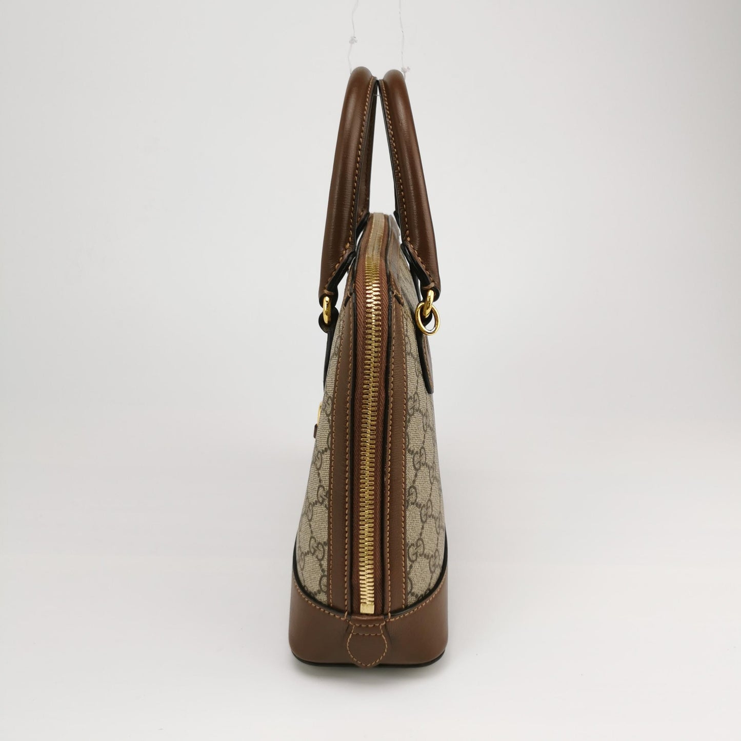 Gucci - Horsebit 1955 - GG Supreme canvas with leather trim - Beige and Brown - (small)