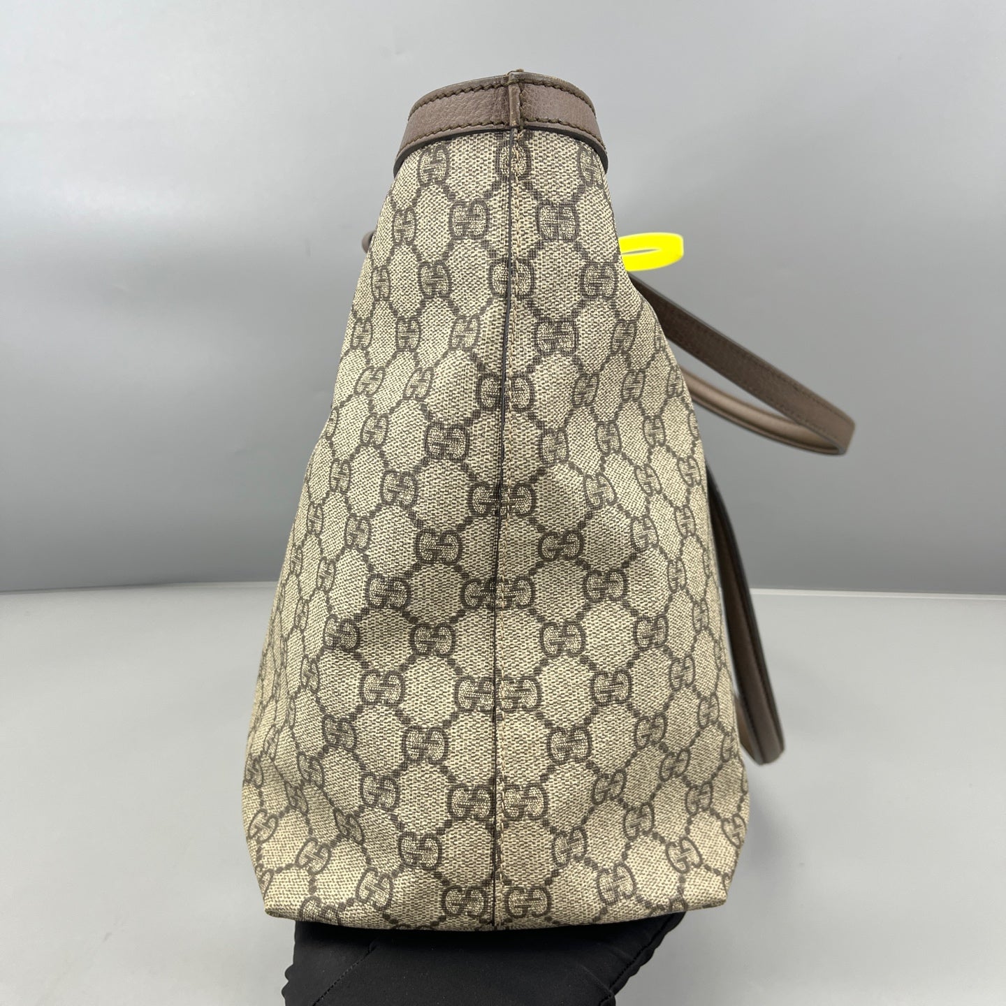Gucci - Ophidia Tote - GG Supreme canvas with leather trim - Ebony - (medium)